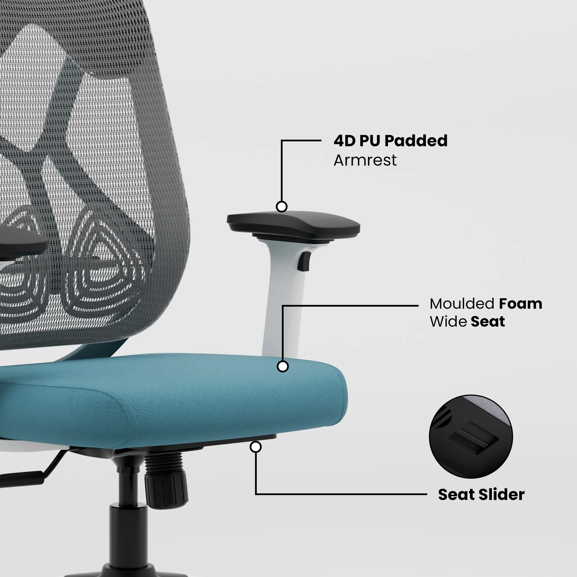 Green Soul Renewed Zodiac Pro Series High Back Mesh Office Chair - Image 259