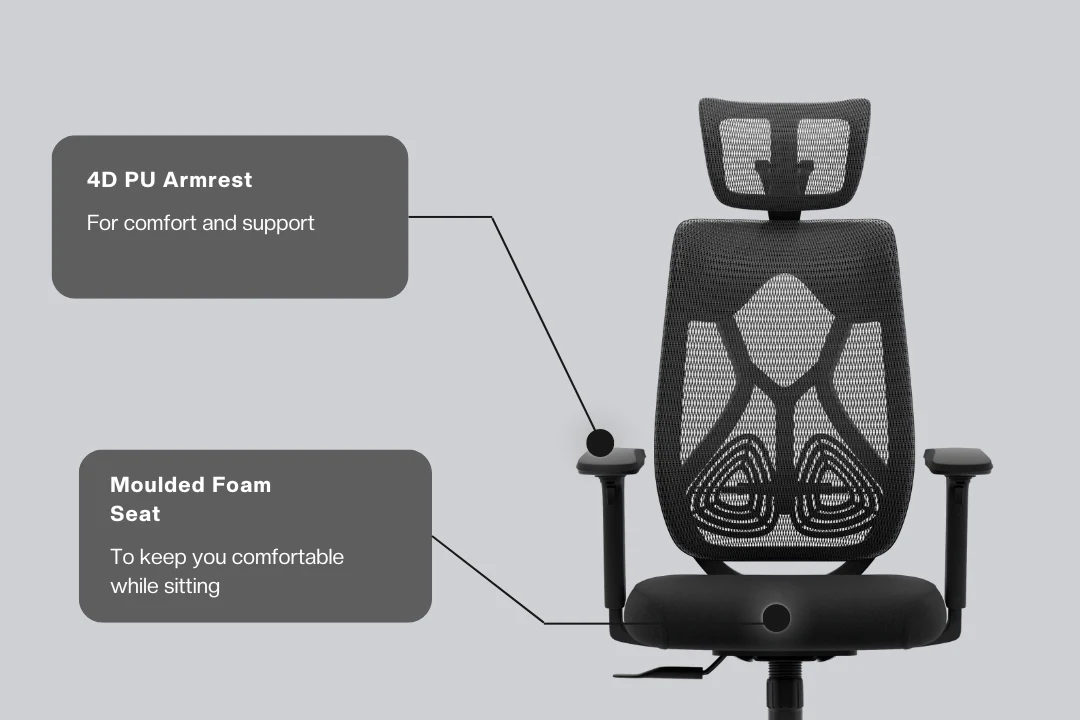 Green Soul Renewed Zodiac Pro Series High Back Mesh Office Chair - Image 273