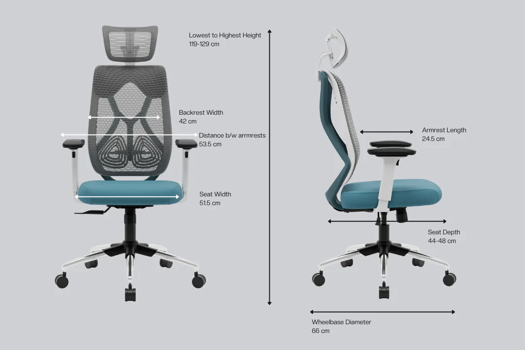 Green Soul Renewed Zodiac Pro Series High Back Mesh Office Chair - Image 274