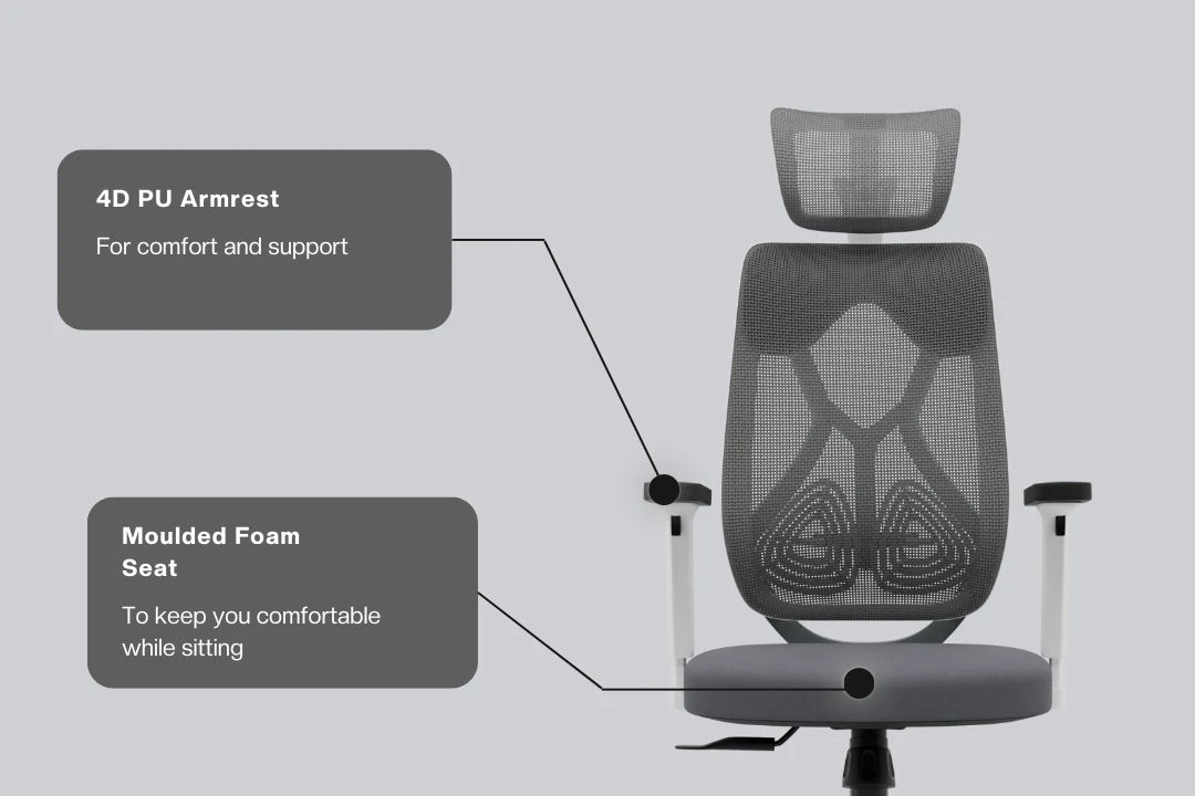 Green Soul Renewed Zodiac Pro Series High Back Mesh Office Chair - Image 284