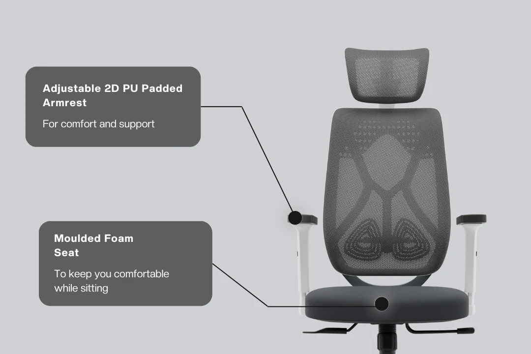 Green Soul Zodiac Pro Series High Back Mesh Office Chair - Image 35