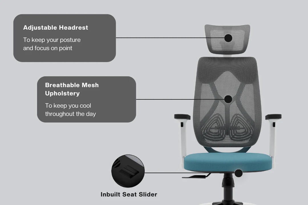 Green Soul Zodiac Pro Series High Back Mesh Office Chair - Image 91