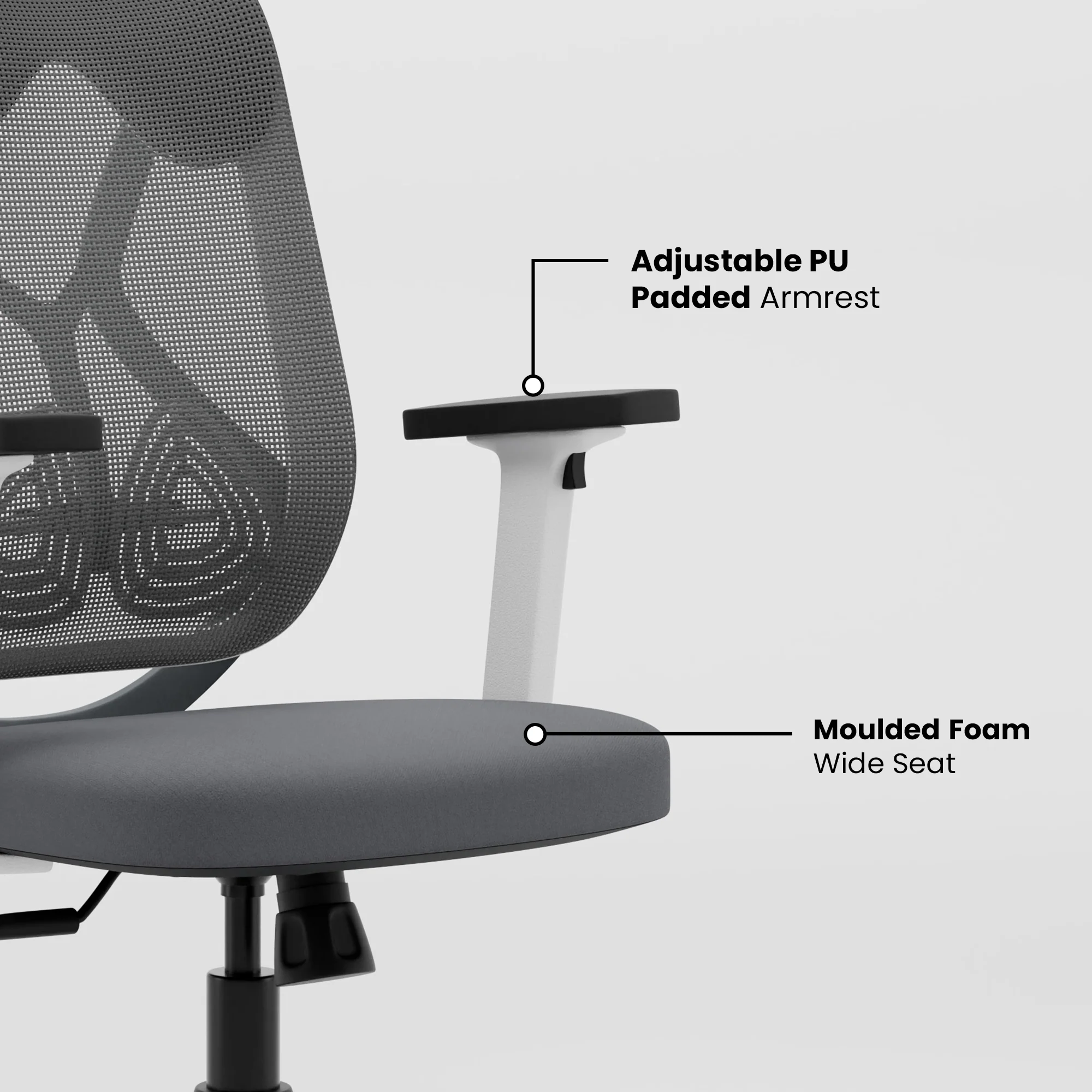 Green Soul Renewed Zodiac Superb High Back Mesh Office Chair - Image 11
