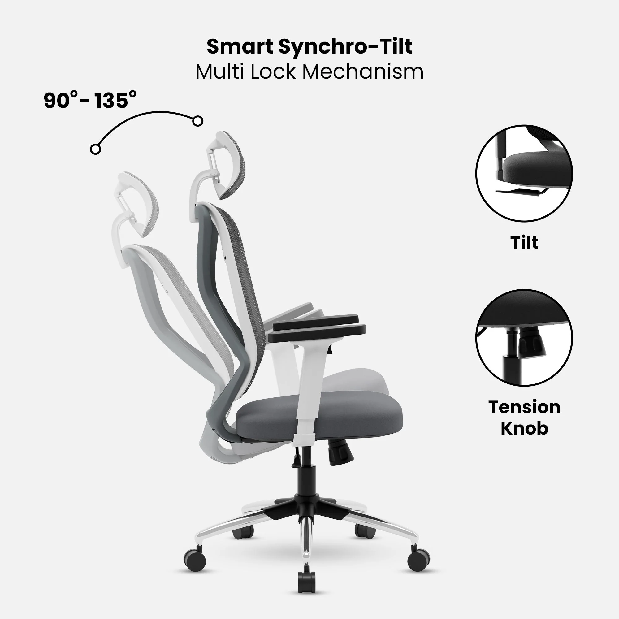 Green Soul Renewed Zodiac Superb High Back Mesh Office Chair - Image 49