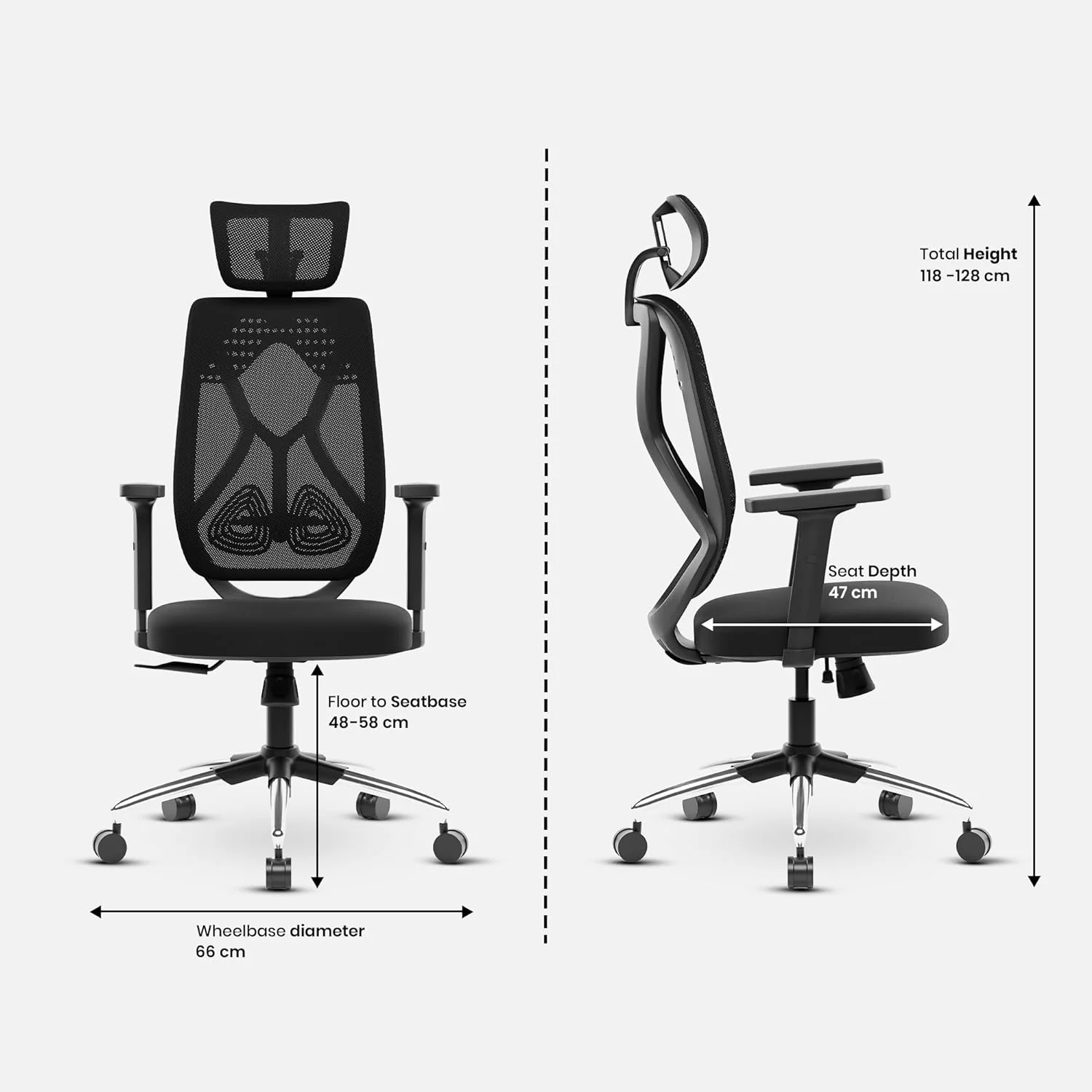 Green Soul Renewed Zodiac Superb High Back Mesh Office Chair - Image 59
