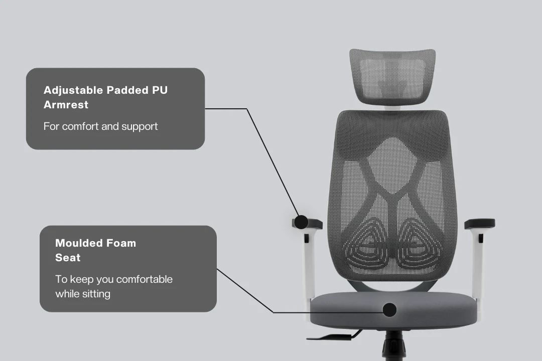 Green Soul Renewed Zodiac Superb High Back Mesh Office Chair - Image 67