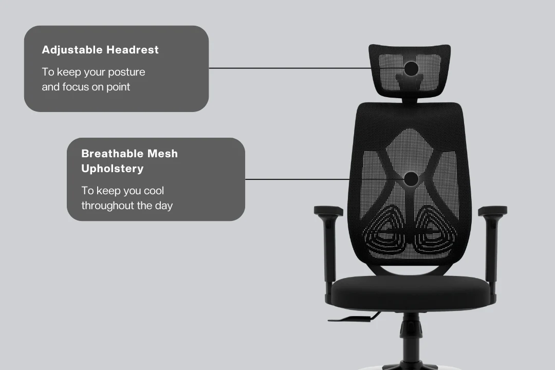 Green Soul Renewed Zodiac Superb High Back Mesh Office Chair - Image 77