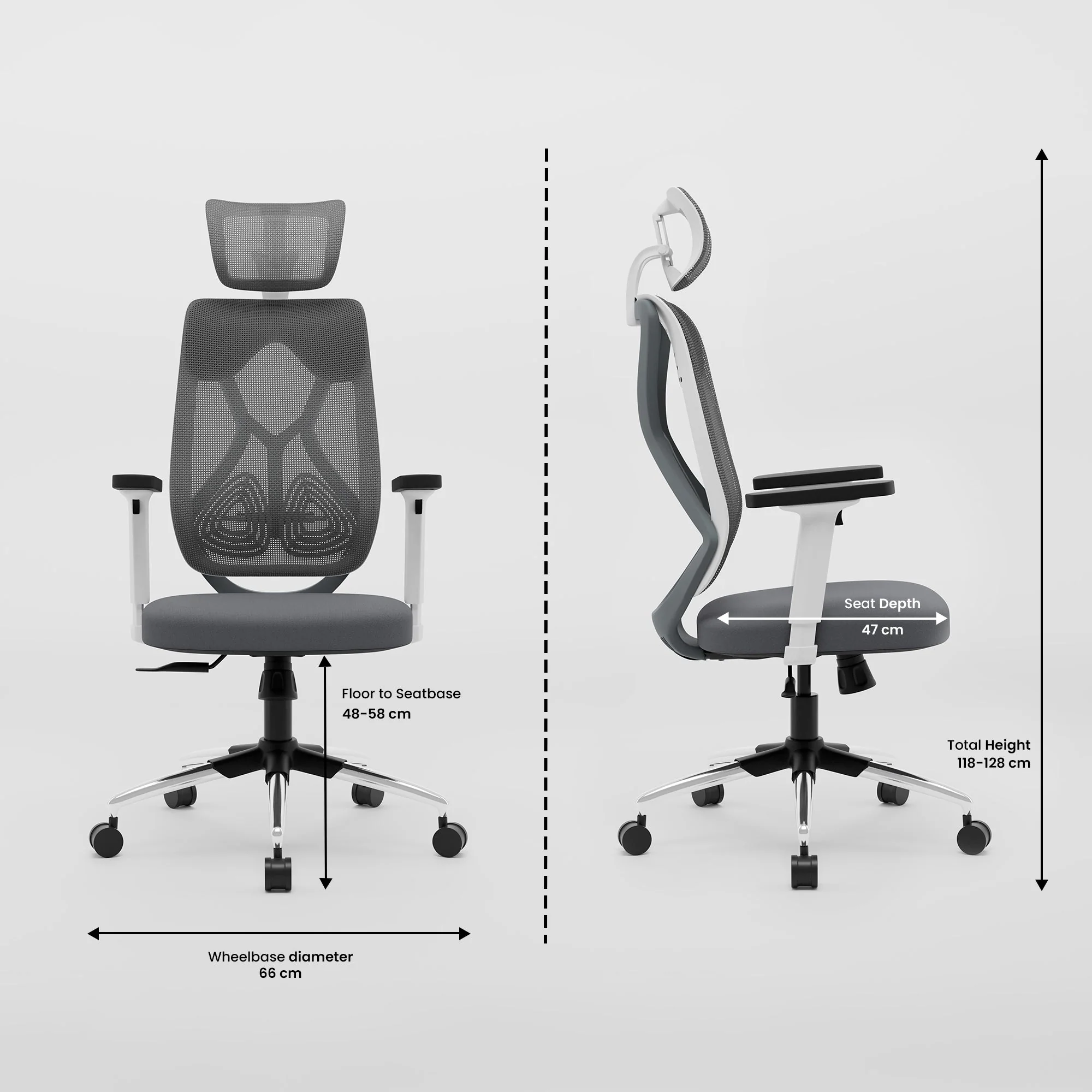 Green Soul Renewed Zodiac Superb High Back Mesh Office Chair - Image 84
