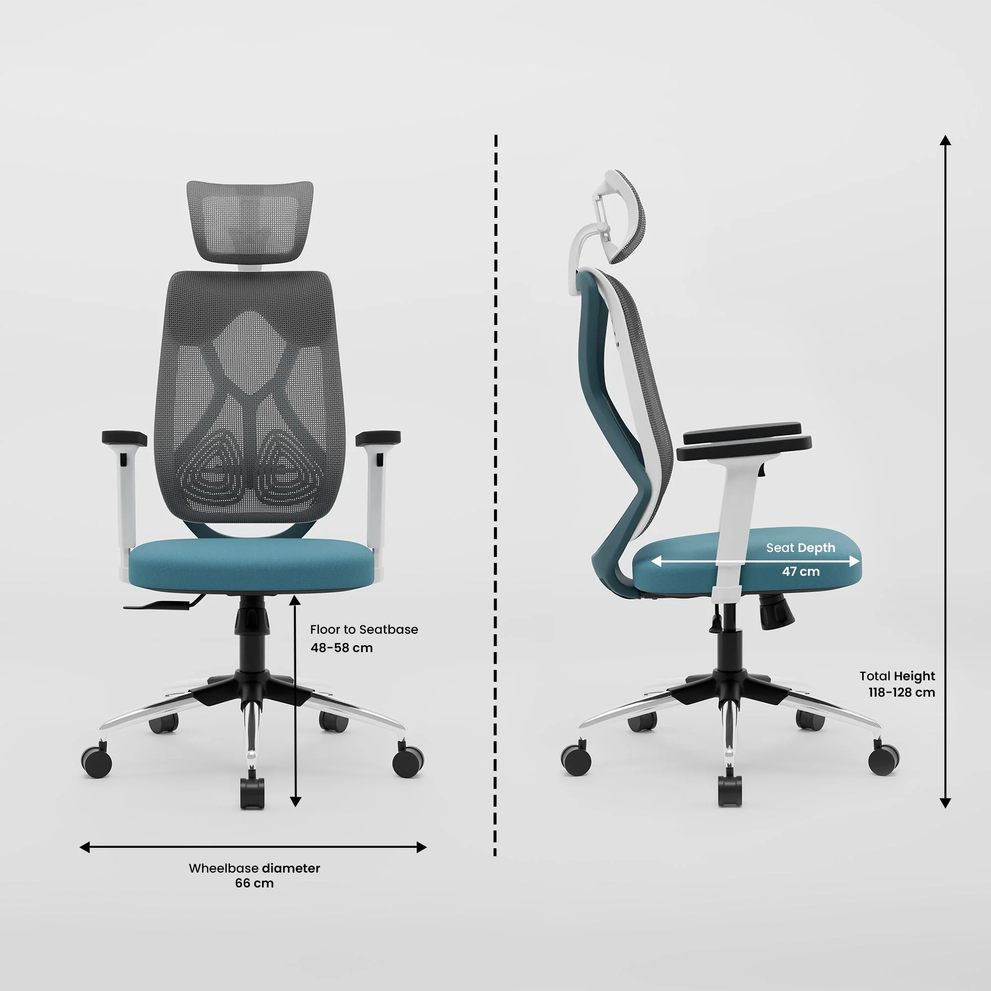 Green Soul Renewed Zodiac Superb High Back Mesh Office Chair - Image 92