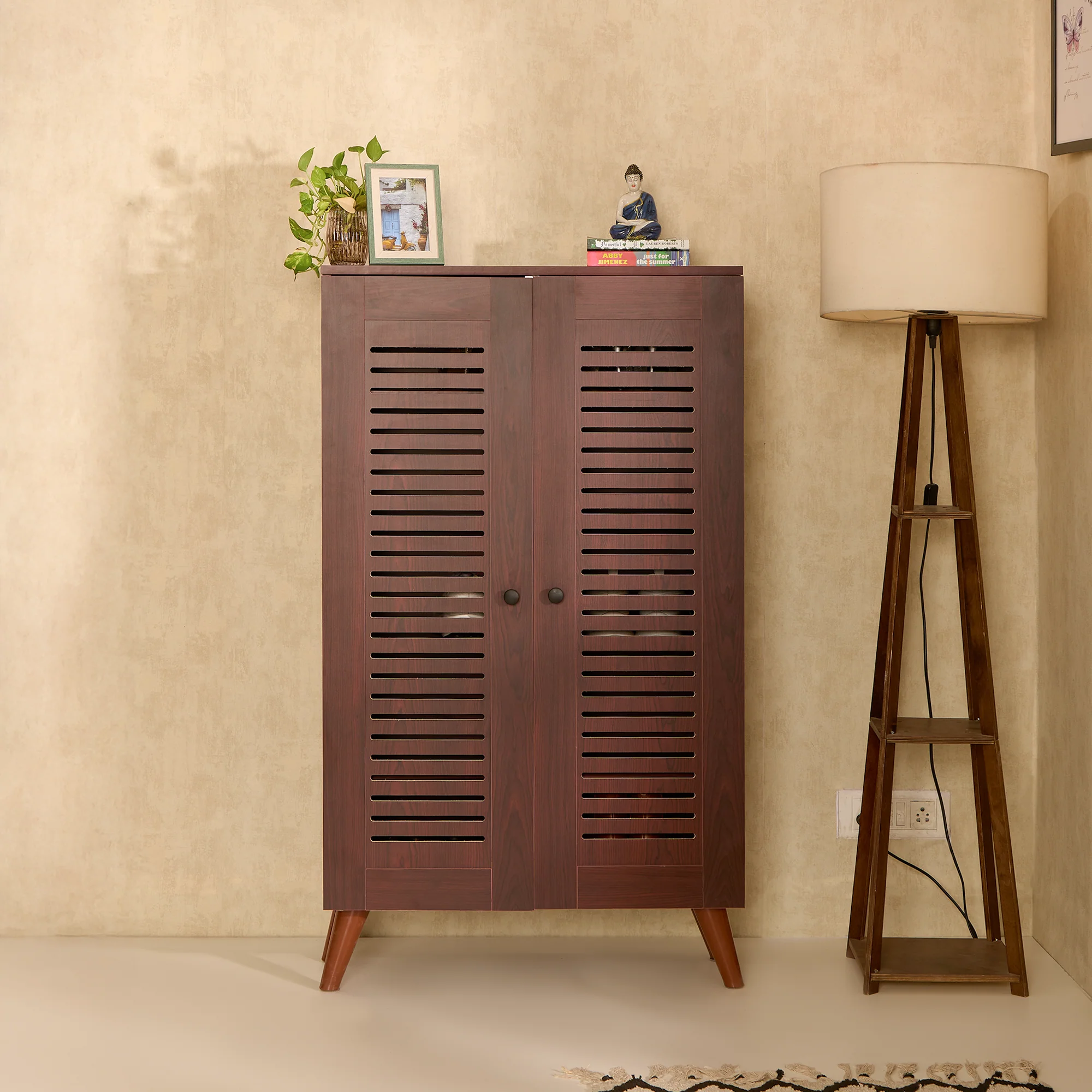 Green Soul Zuvio 2 Door 4ft Ventilated Shoe Rack - Image 2