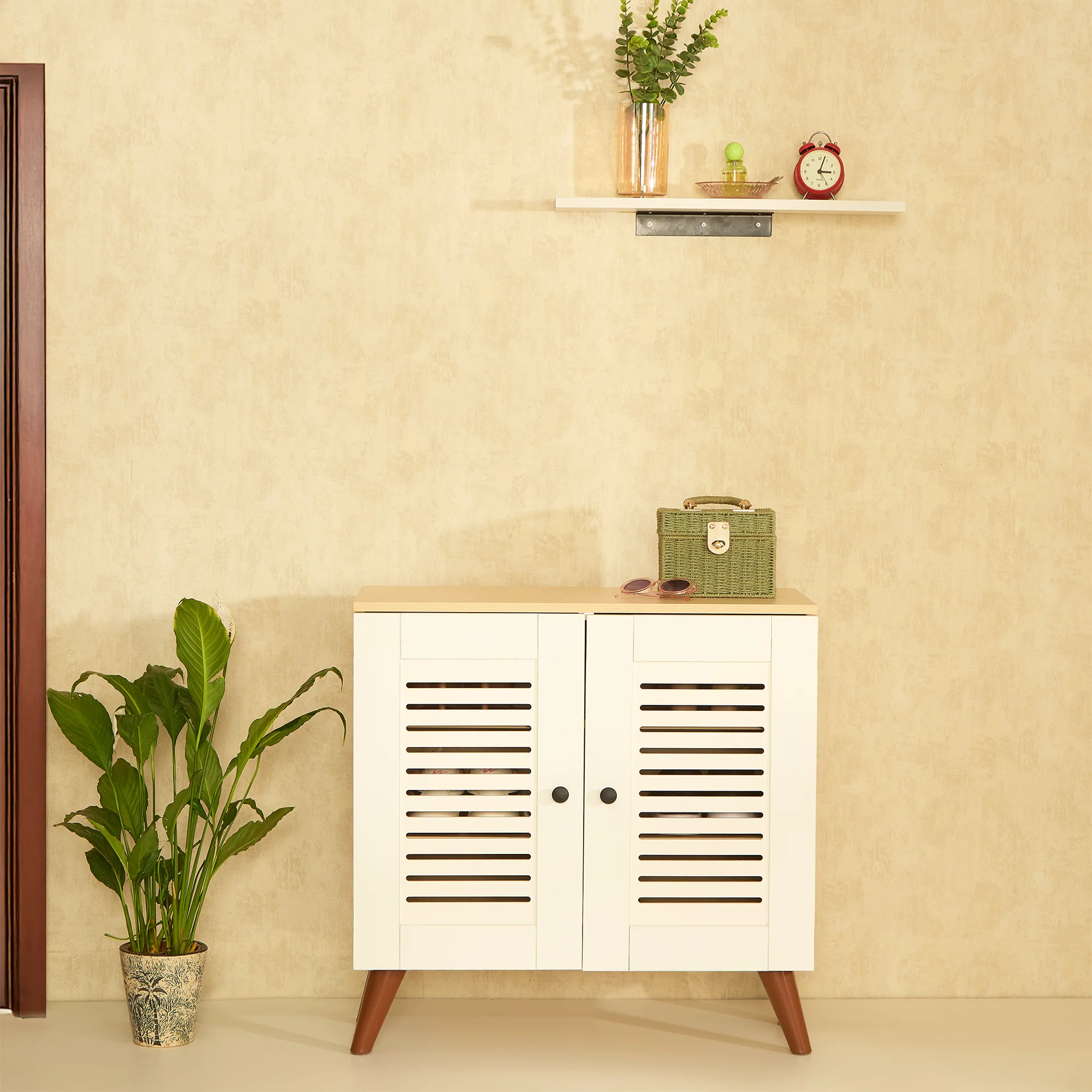 Green Soul Renewed Zuvio 2 Door Ventilated Shoe Rack - Image 2