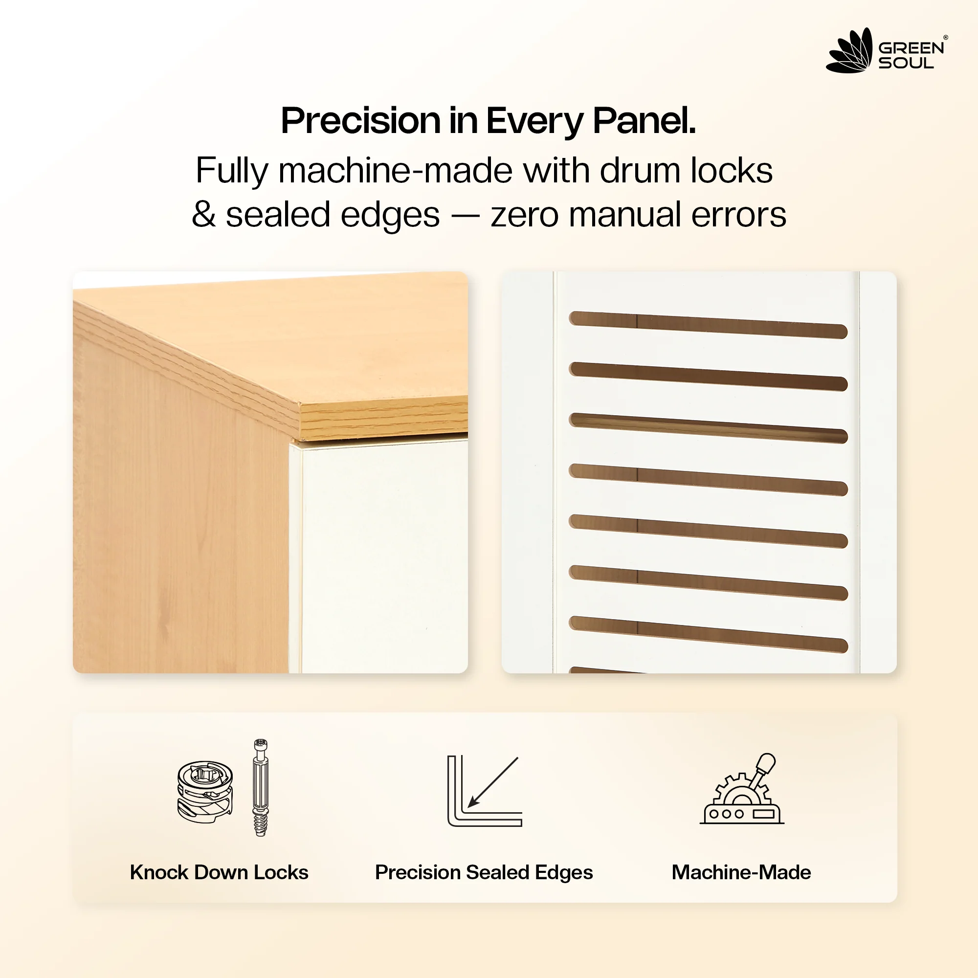 Green Soul Renewed Zuvio 2 Door Ventilated Shoe Rack - Image 4
