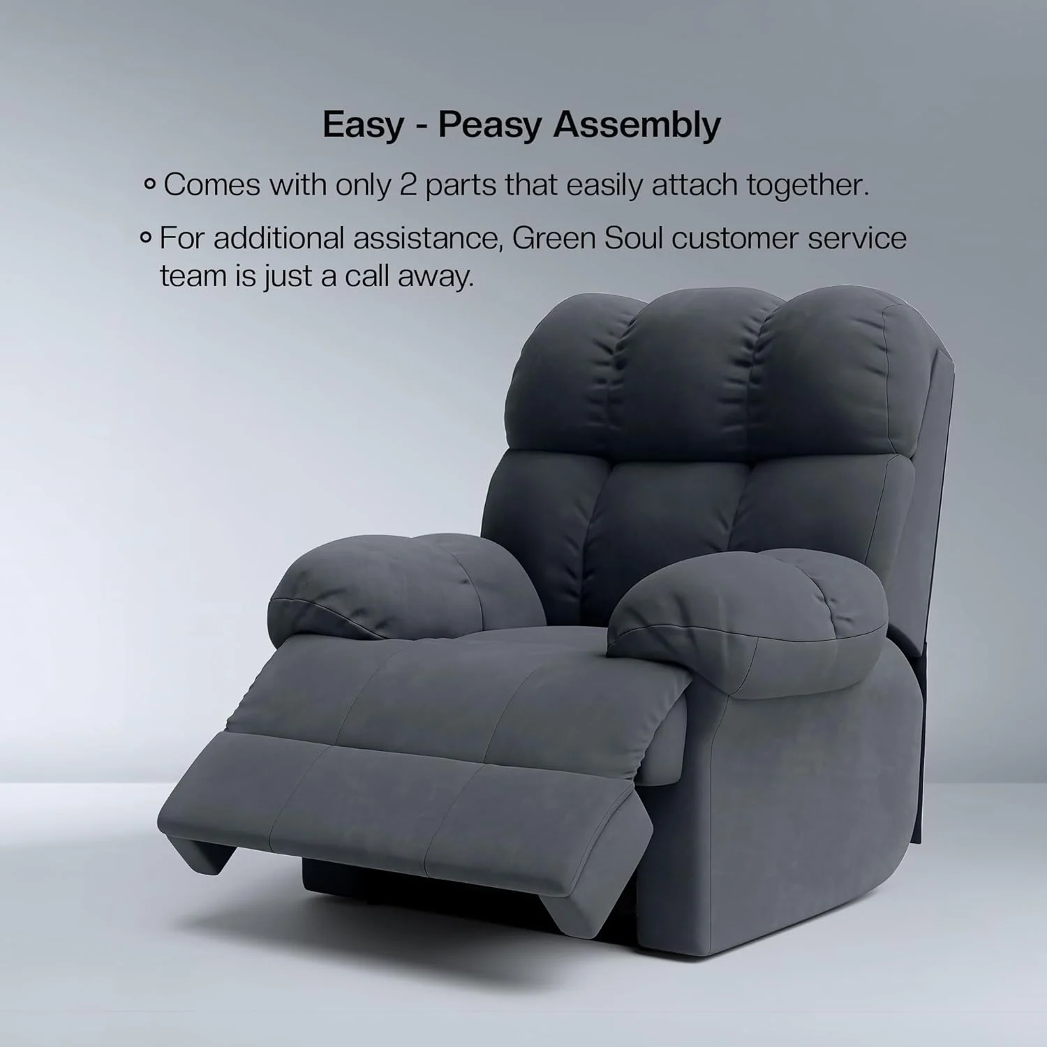 Green Soul Shangri-La Rocking, Revolving and Recline Single Seater Electric Recliner Sofa - Image 39
