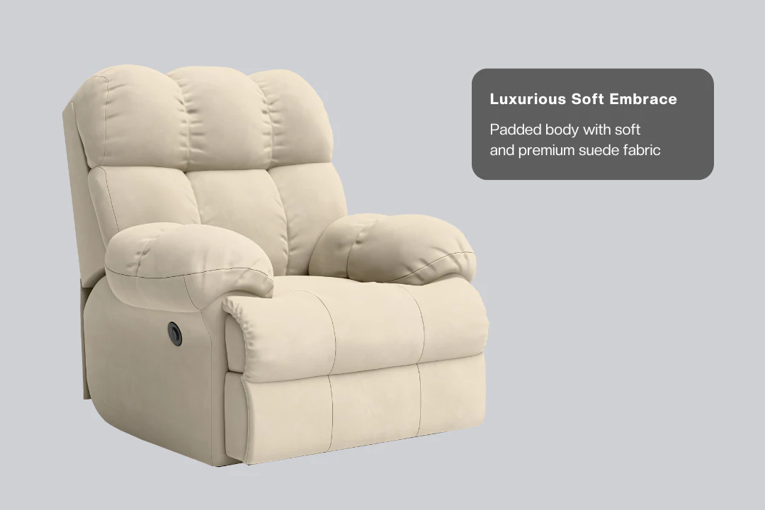 Green Soul Shangri-La Rocking, Revolving and Recline Single Seater Electric Recliner Sofa - Image 68