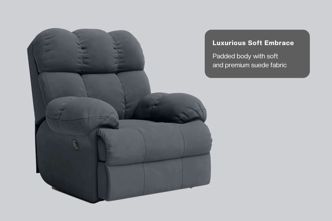 Green Soul Shangri-La Rocking, Revolving and Recline Single Seater Electric Recliner Sofa - Image 84