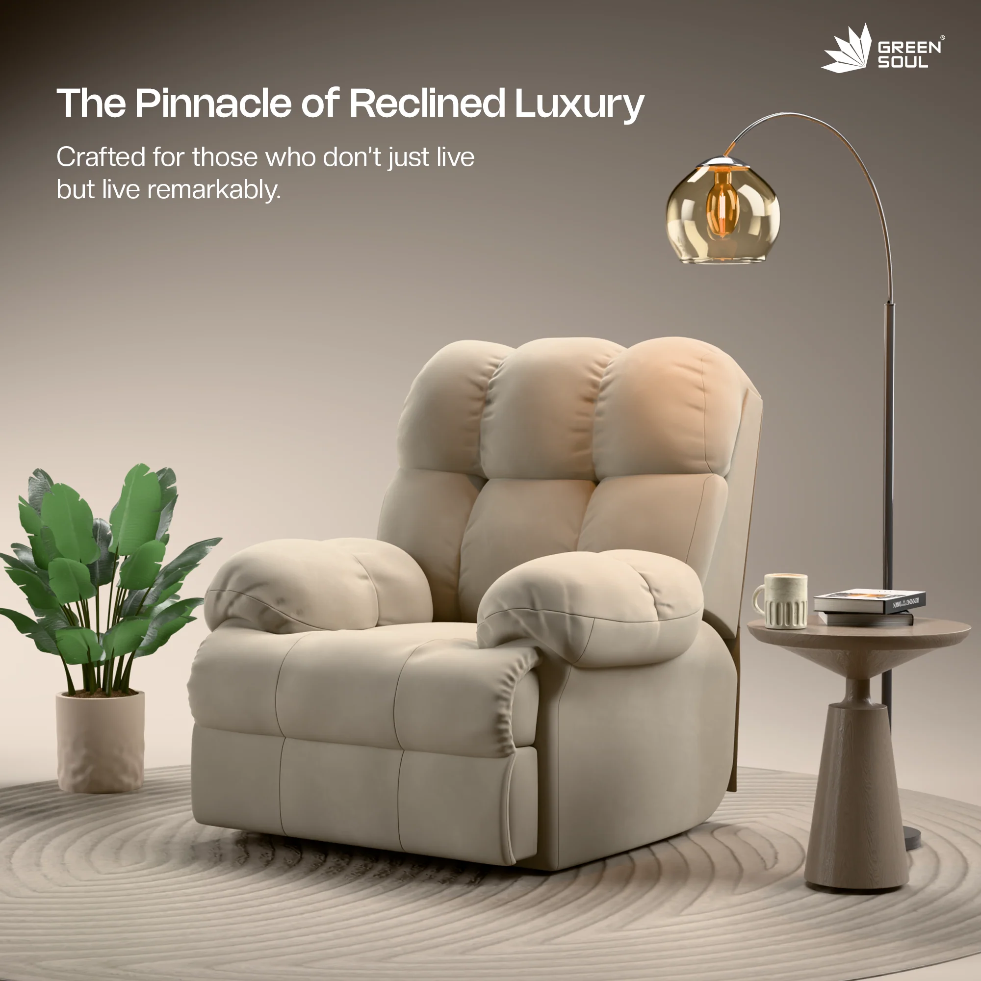 Green Soul® Shangri-La Single Seater Electric Recliner Sofa - Image 57
