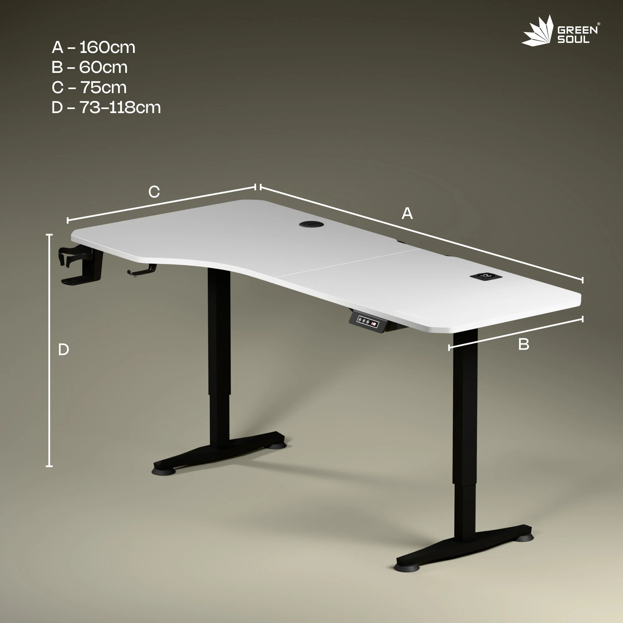 Green Soul Trigger 2.0 Height Adjustable Table - Image 20