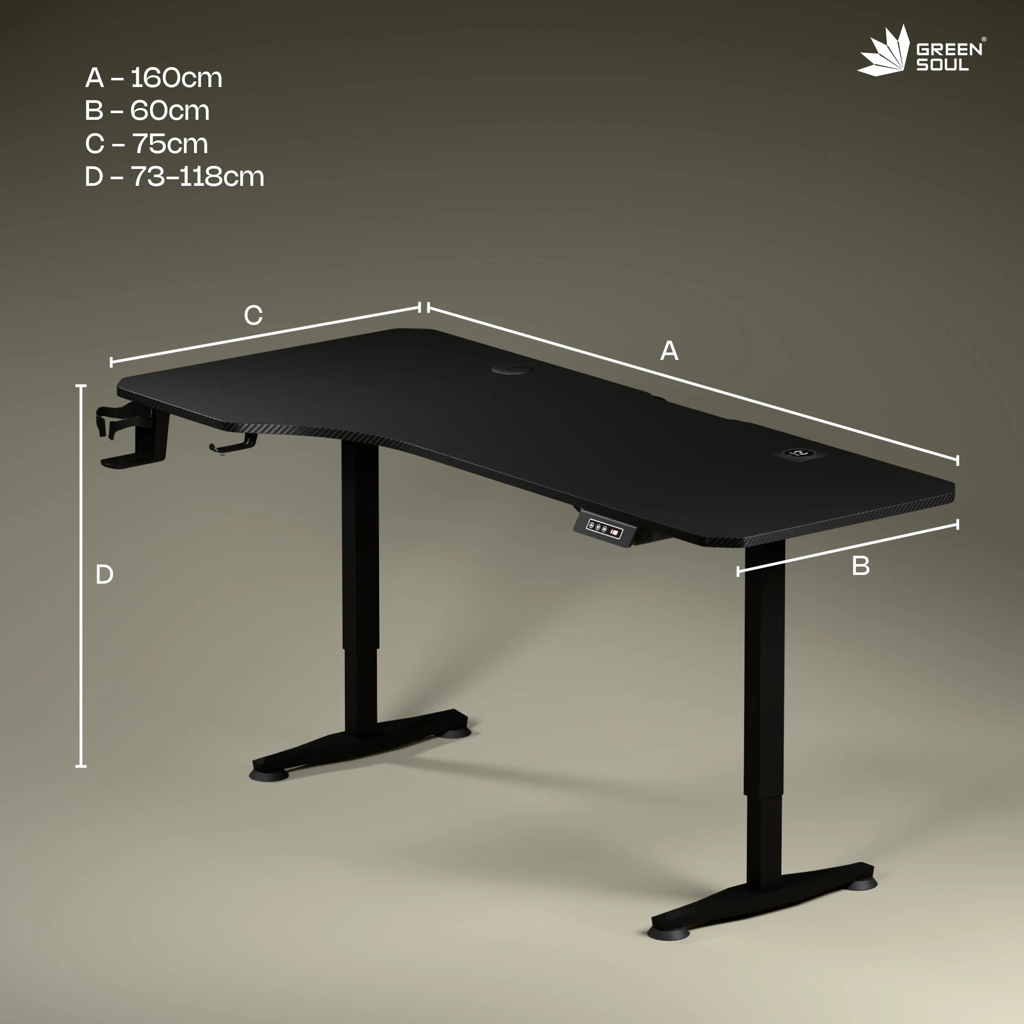 Green Soul Trigger 2.0 Height Adjustable Table - Image 21