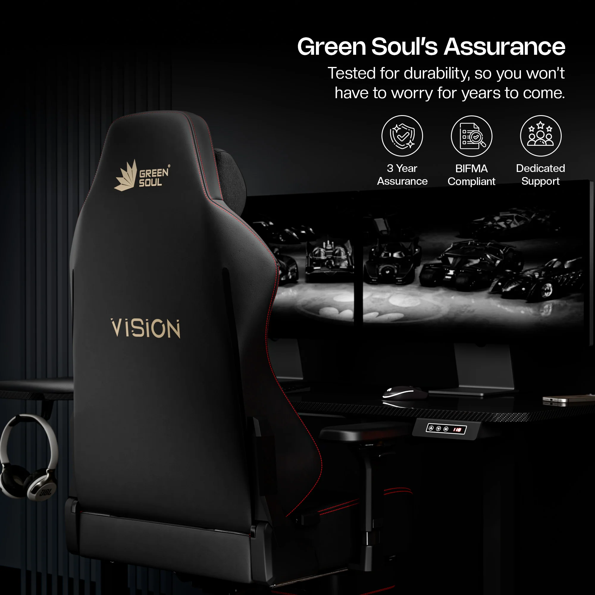 Green Soul Vision Pro V2 Gaming Chair - Image 36