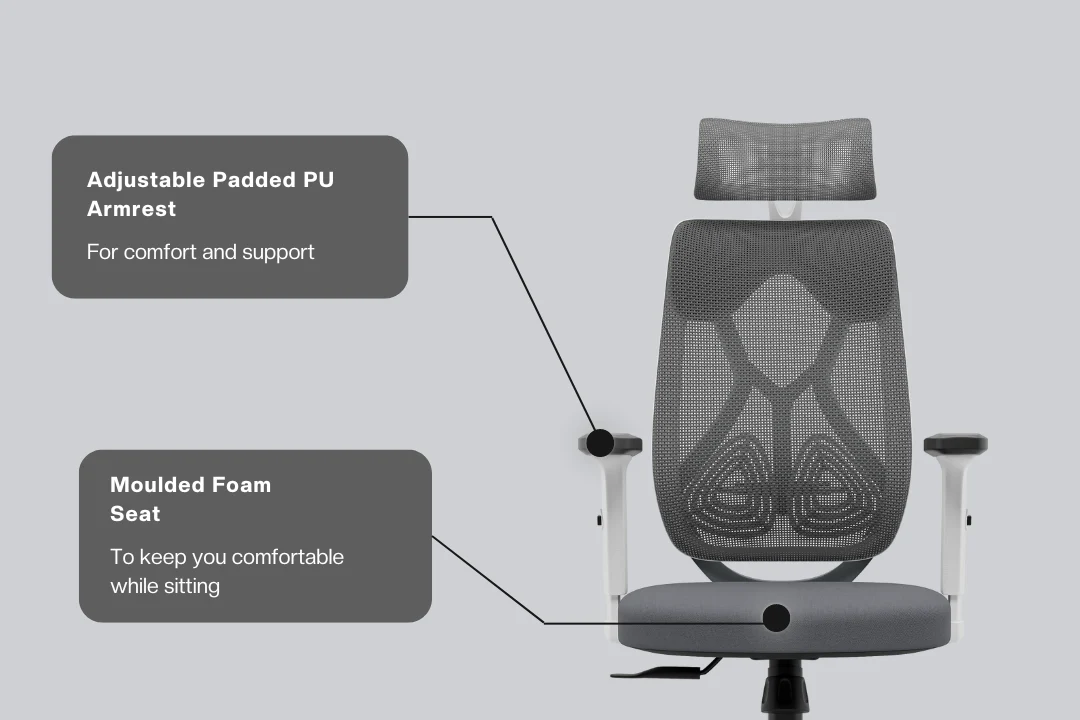 Green Soul Renewed Zodiac Lite High Back Mesh Office Chair - Image 103