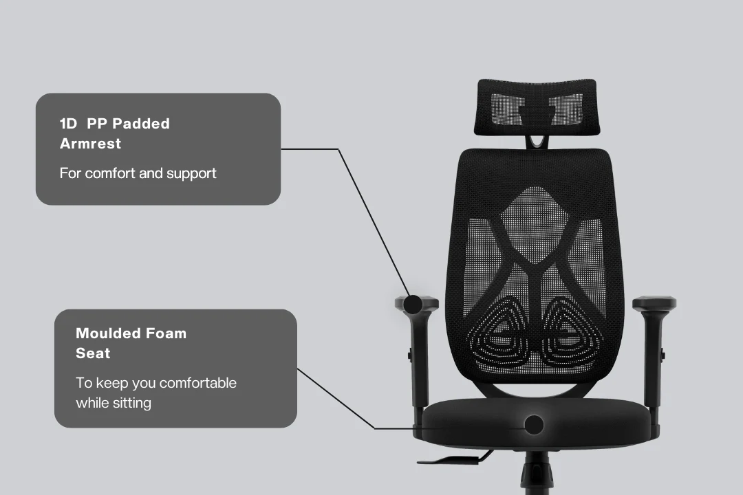 Green Soul Renewed Zodiac Lite High Back Mesh Office Chair - Image 117