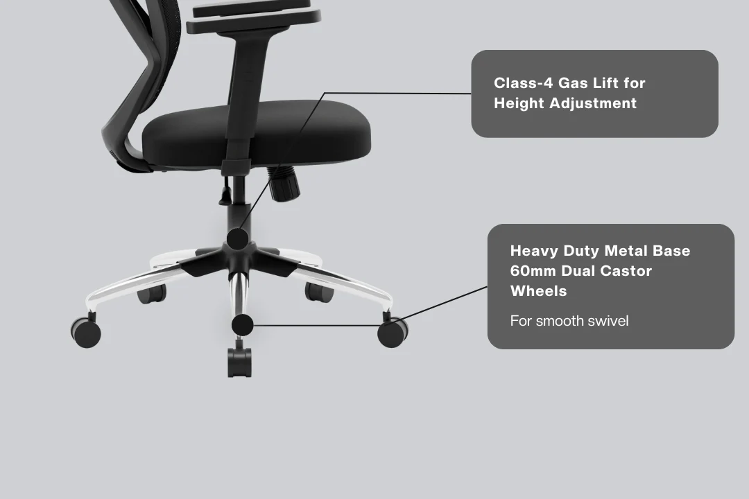 Green Soul Renewed Zodiac Lite High Back Mesh Office Chair - Image 46