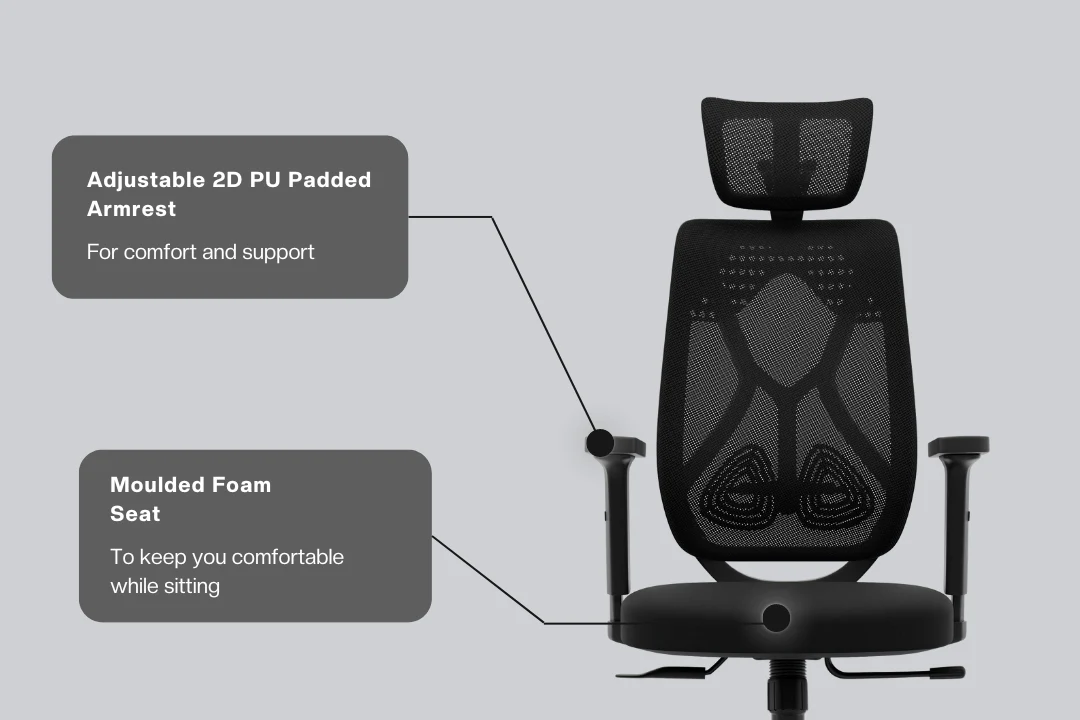Green Soul Renewed Zodiac Lite High Back Mesh Office Chair - Image 48