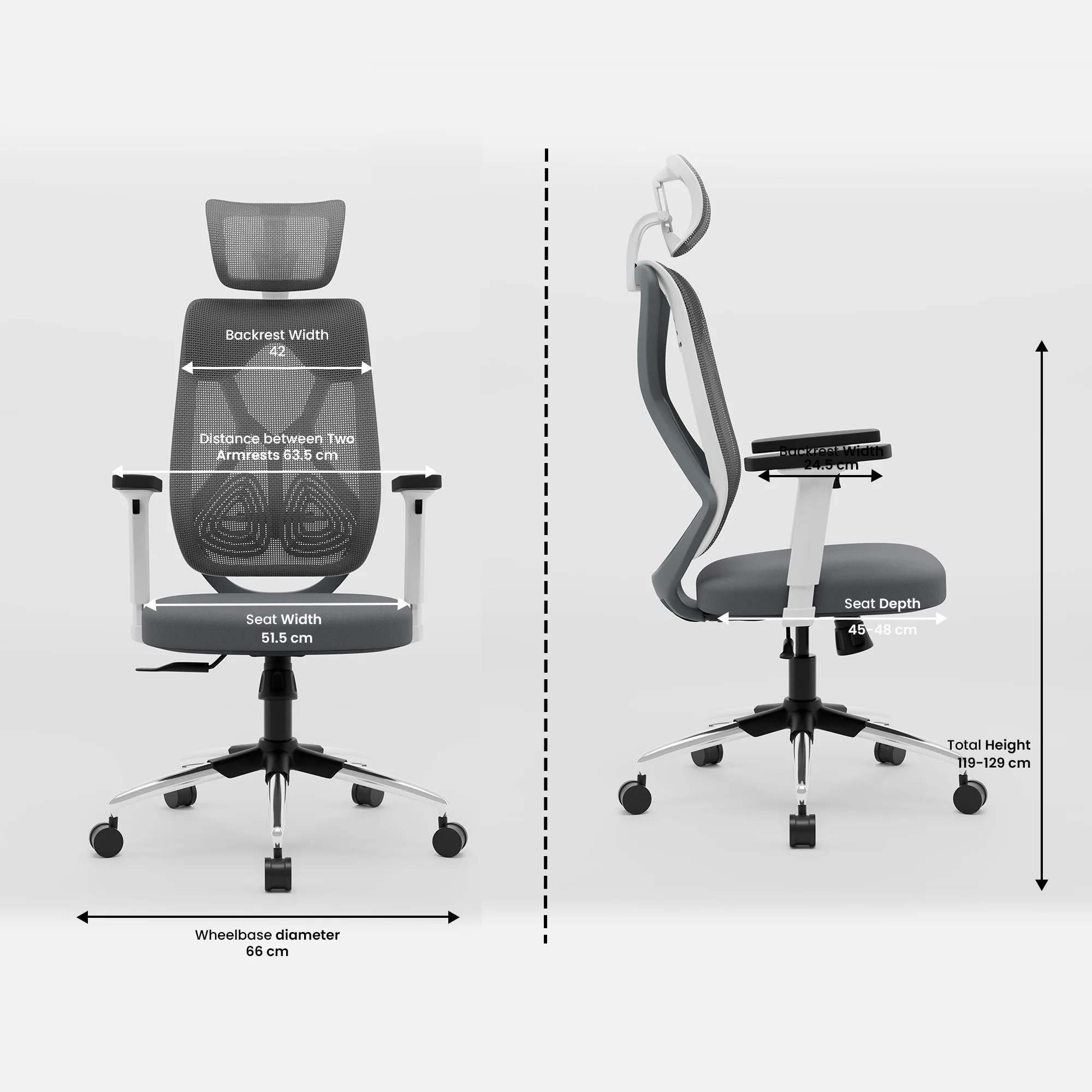 Green Soul Renewed Zodiac Lite High Back Mesh Office Chair - Image 69