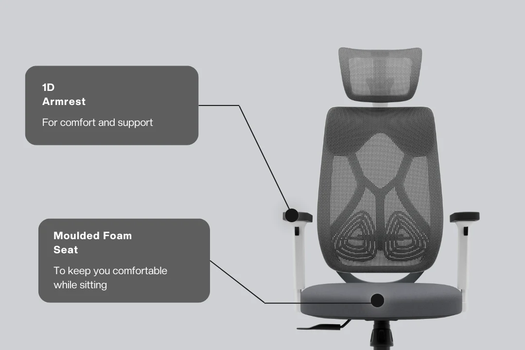 Green Soul Renewed Zodiac Lite High Back Mesh Office Chair - Image 88
