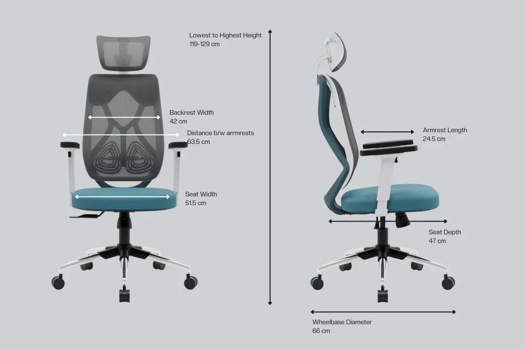 Green Soul Renewed Zodiac Lite High Back Mesh Office Chair - Image 91