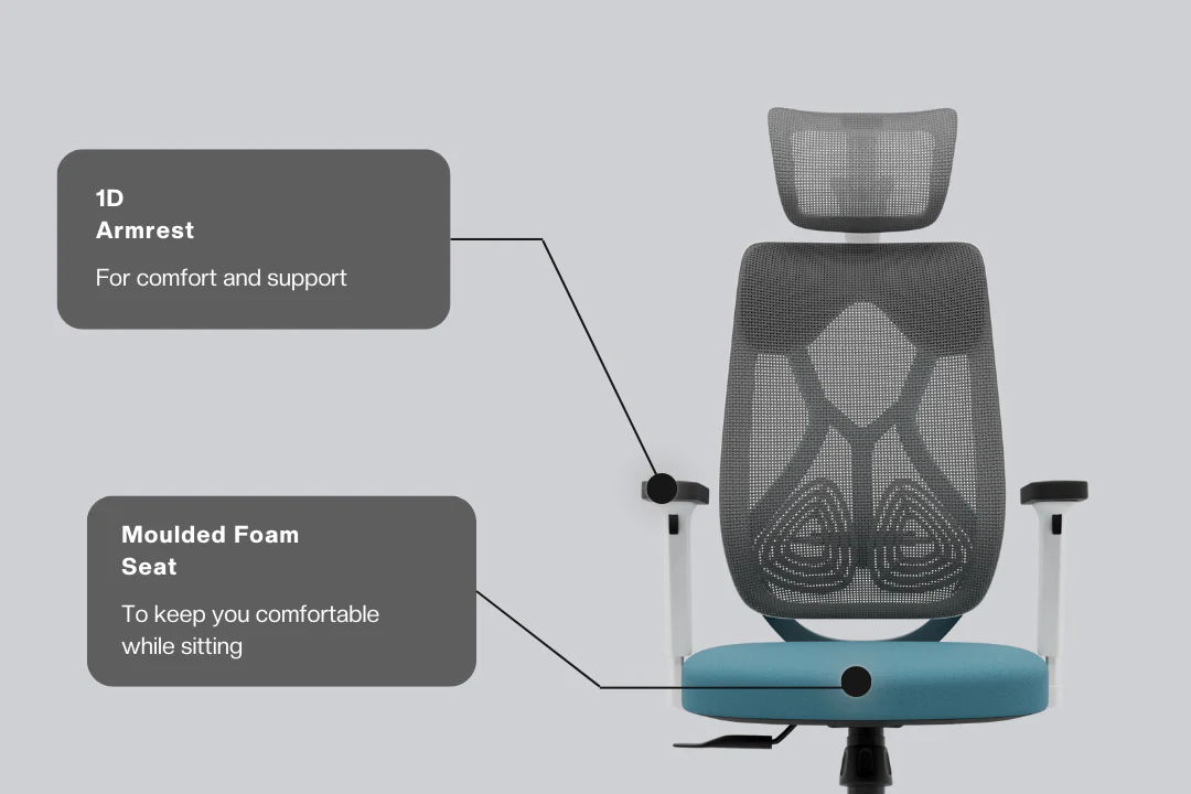 Green Soul Renewed Zodiac Lite High Back Mesh Office Chair - Image 93