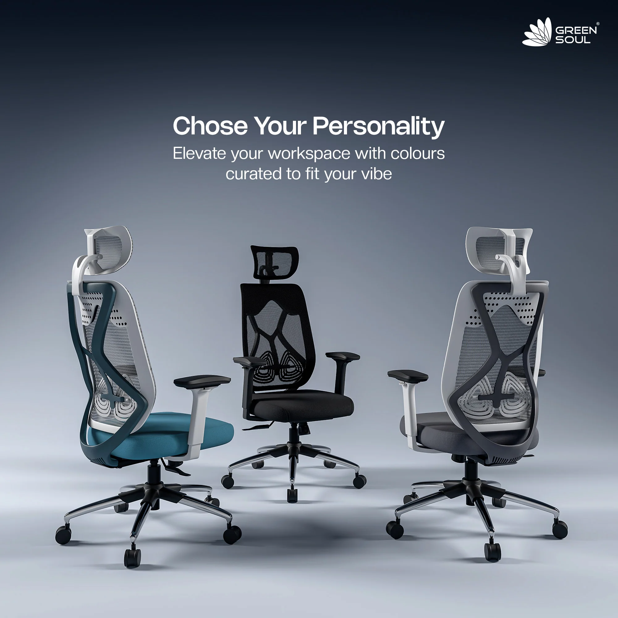 Green Soul Zodiac Pro Series High Back Mesh Office Chair - Image 125
