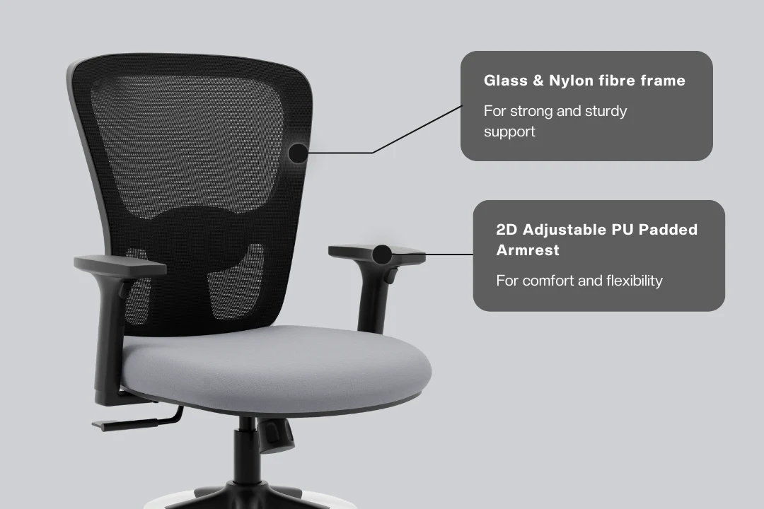 Green Soul Jupiter Superb Mid Back Mesh Office Chair - Image 15