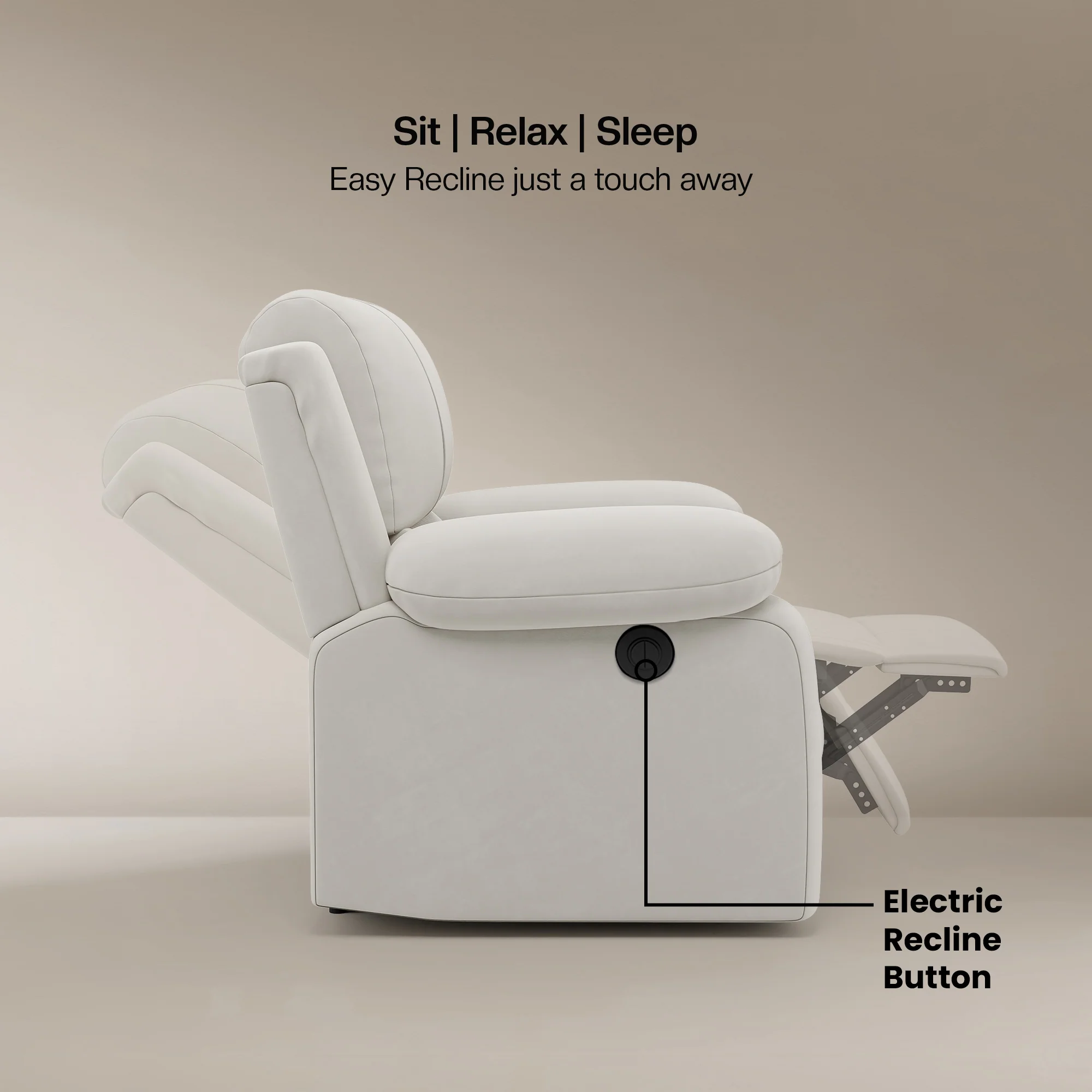 Green Soul Laze (R1) Single Seater Electric Recliner Sofa - Image 17