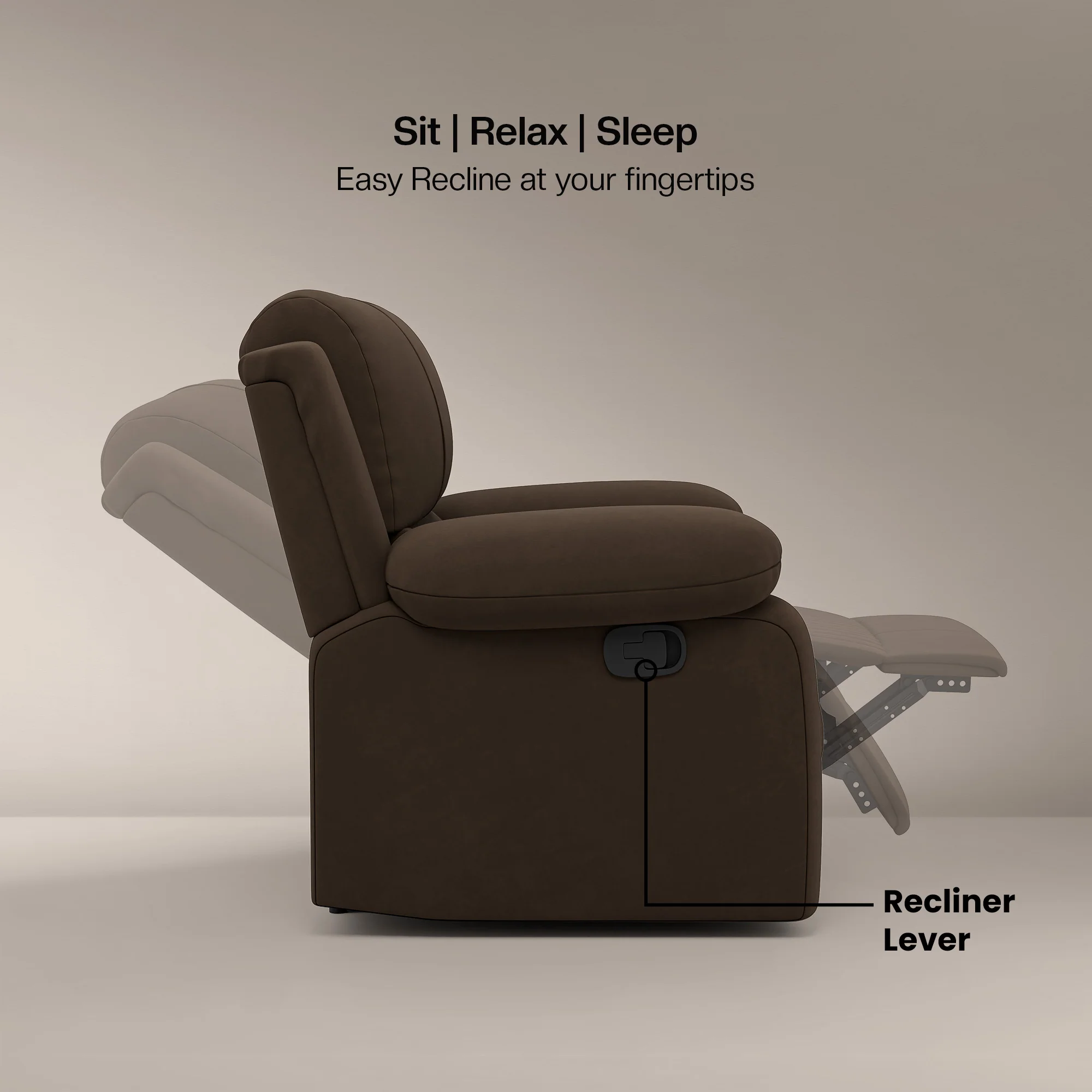 Green soul Laze (R3) Single Seater Electric Recliner Sofa - Image 4