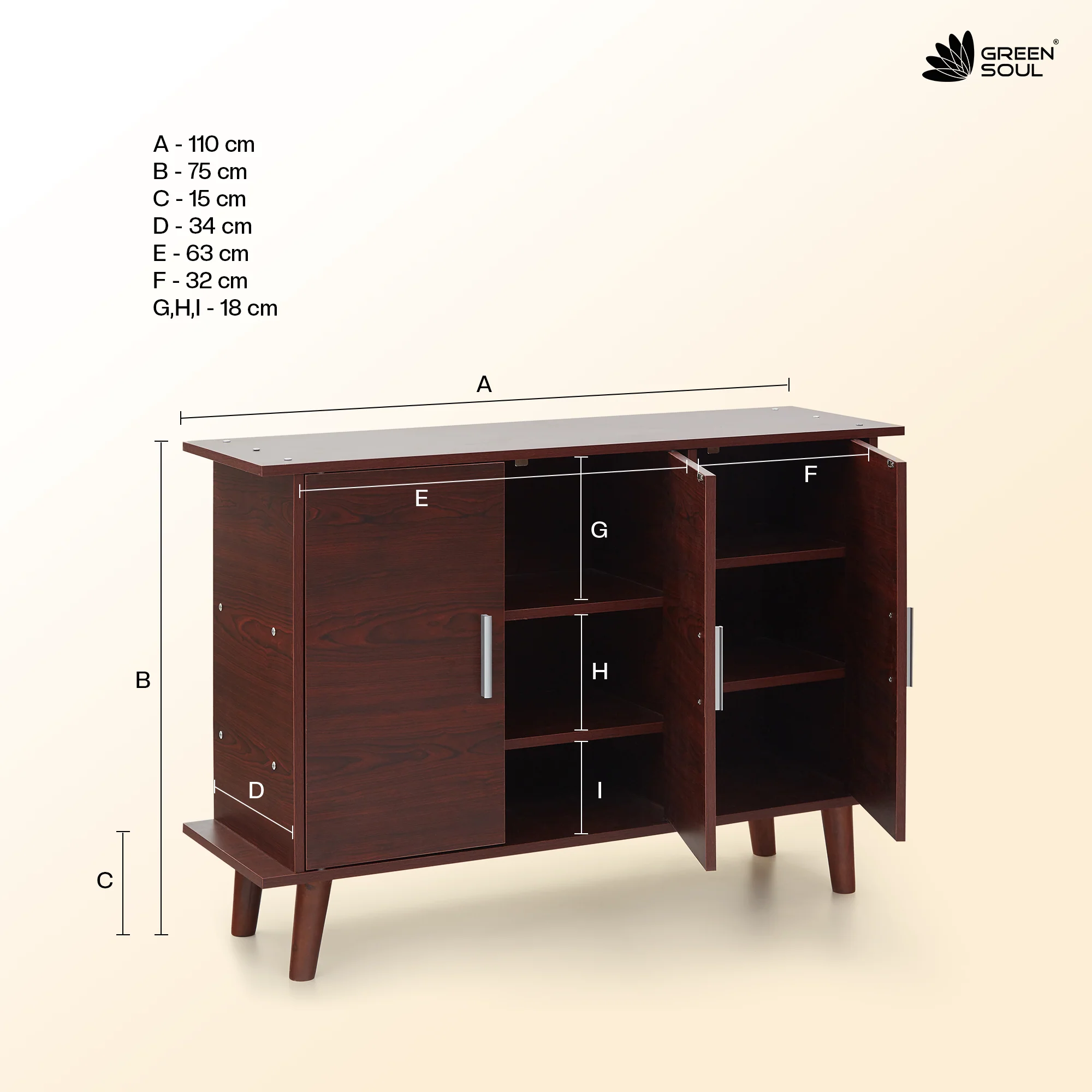 Marina Pro 3-door Shoe Cabinet - Image 15