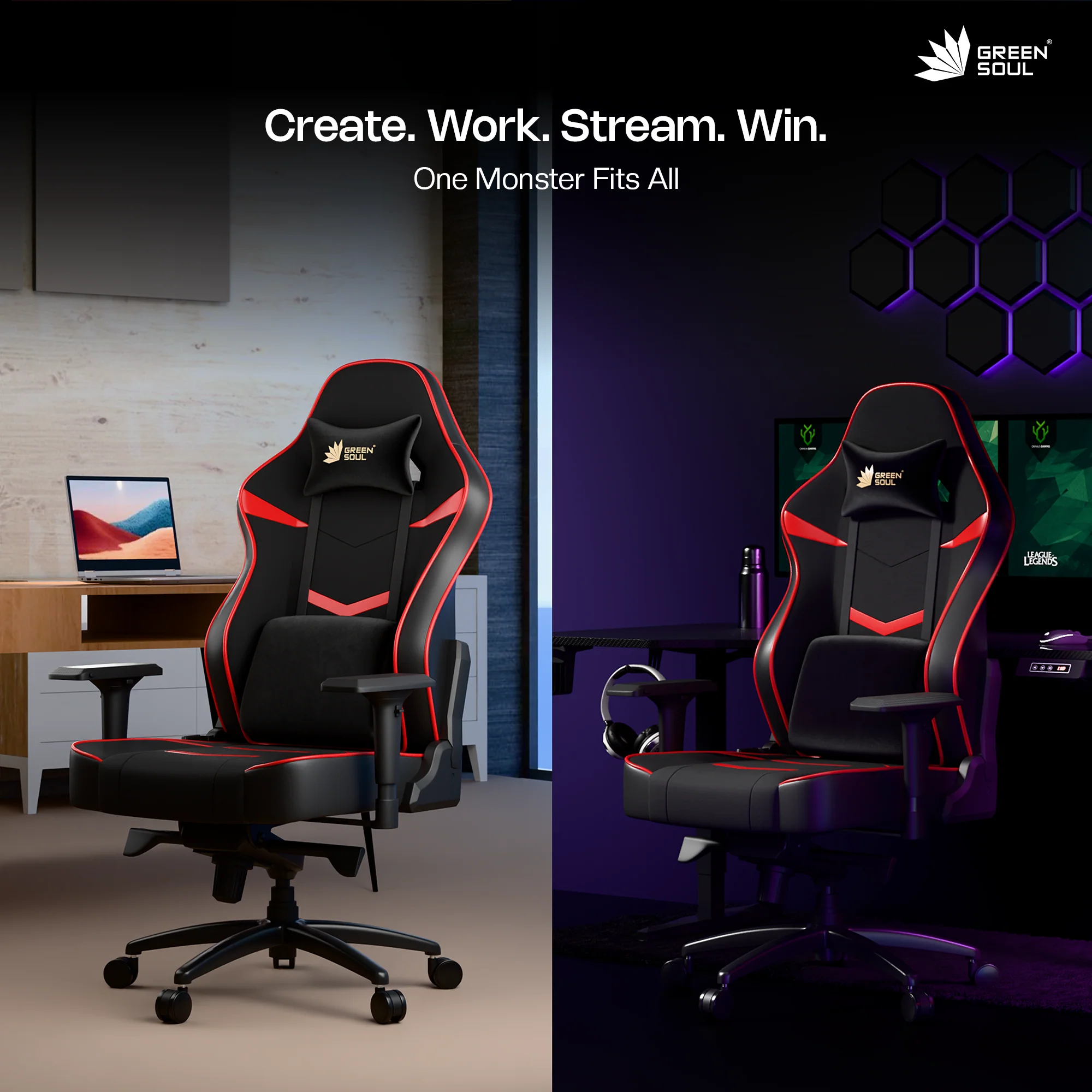 Green Soul Monster Ultimate (T) Gaming Chair - Image 36