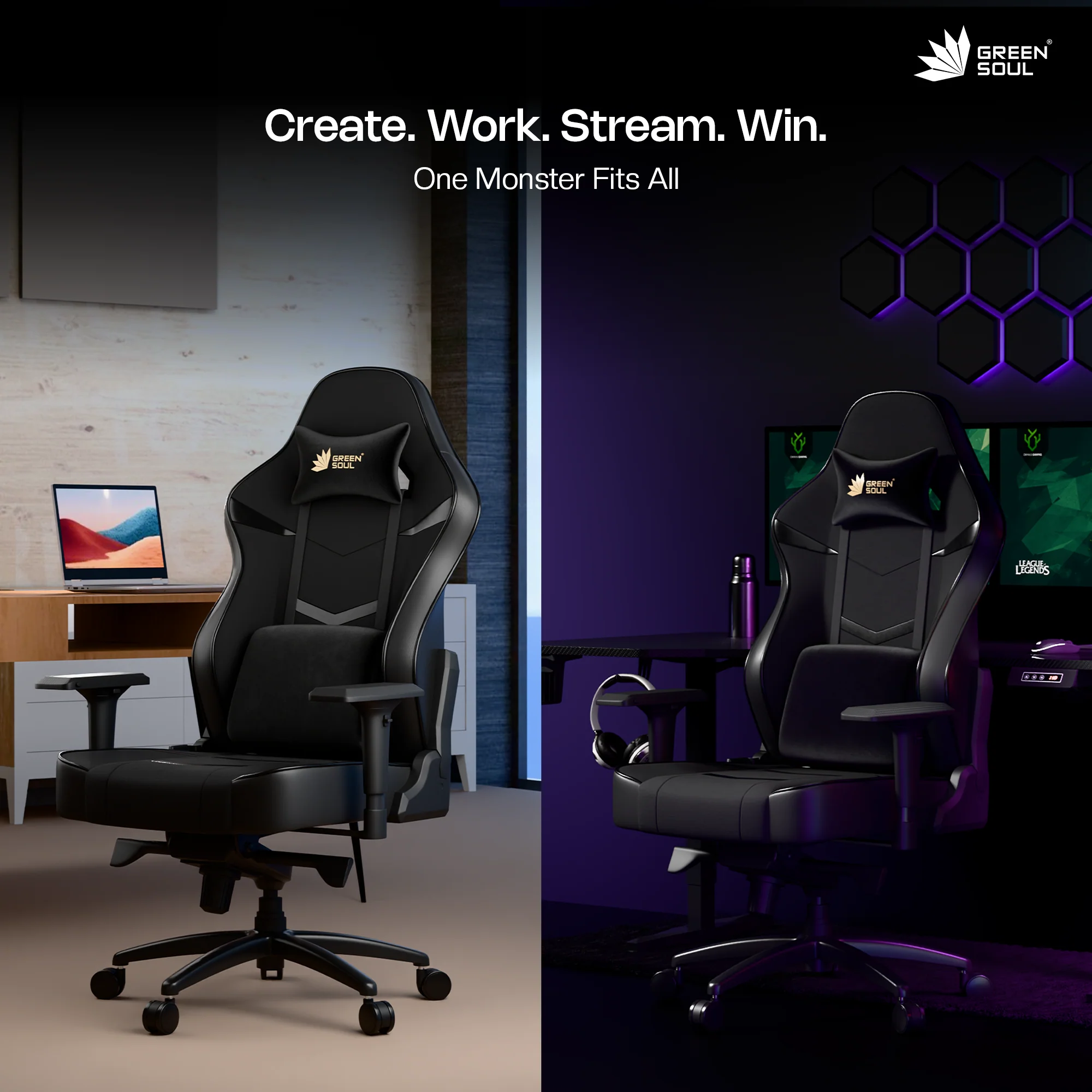 Green Soul Monster Ultimate (T) Gaming Chair - Image 45