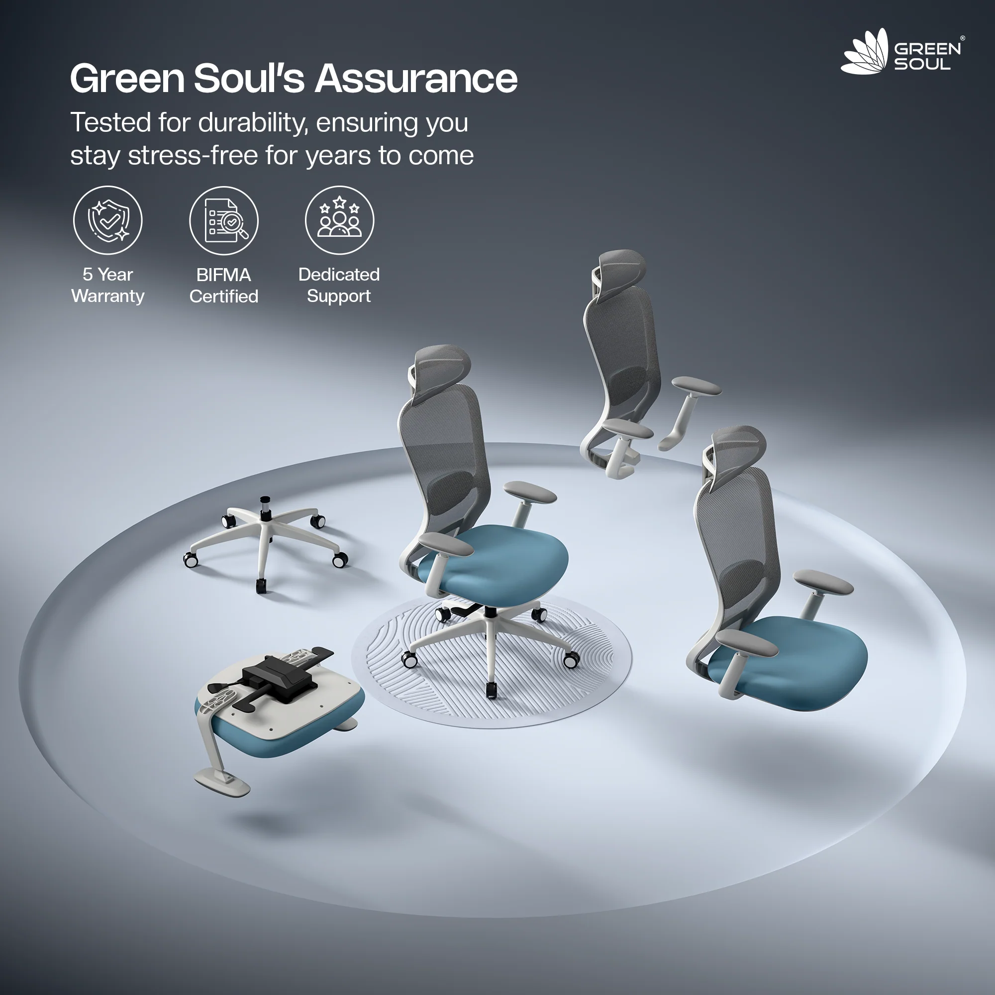 Green Soul Galaxy Ergonomic Office Chair - Image 15