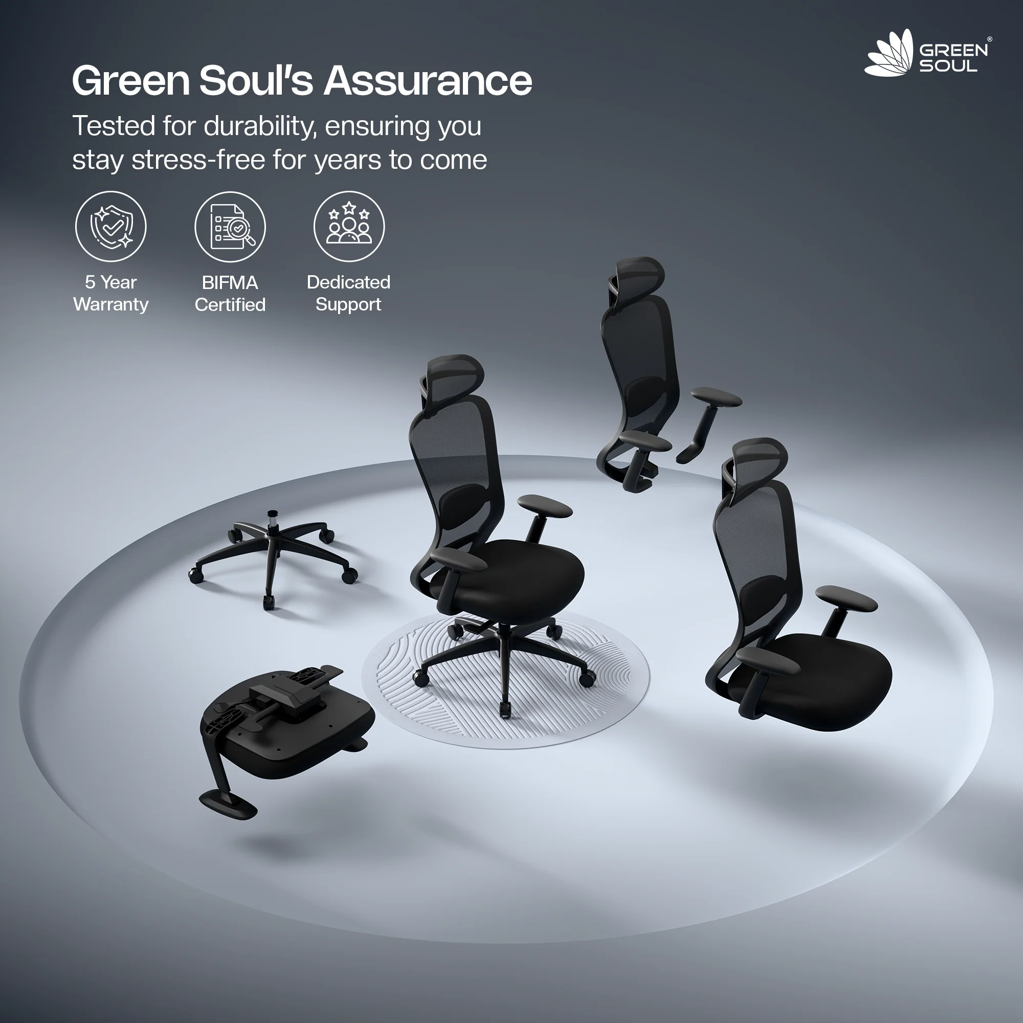 Green Soul Galaxy Ergonomic Office Chair - Image 51