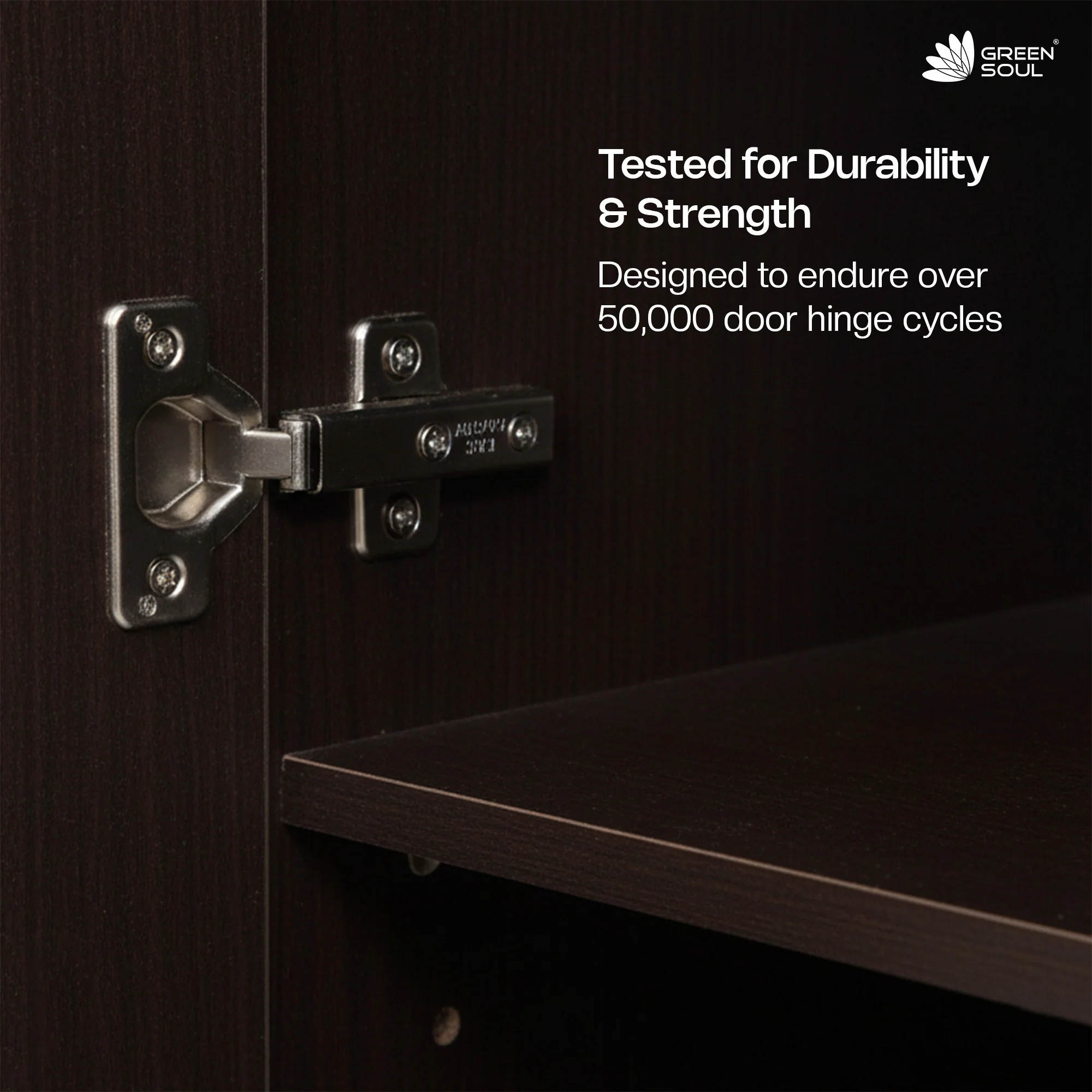 Green Soul Renewed Merlin 3-Door Wardrobe - Image 13