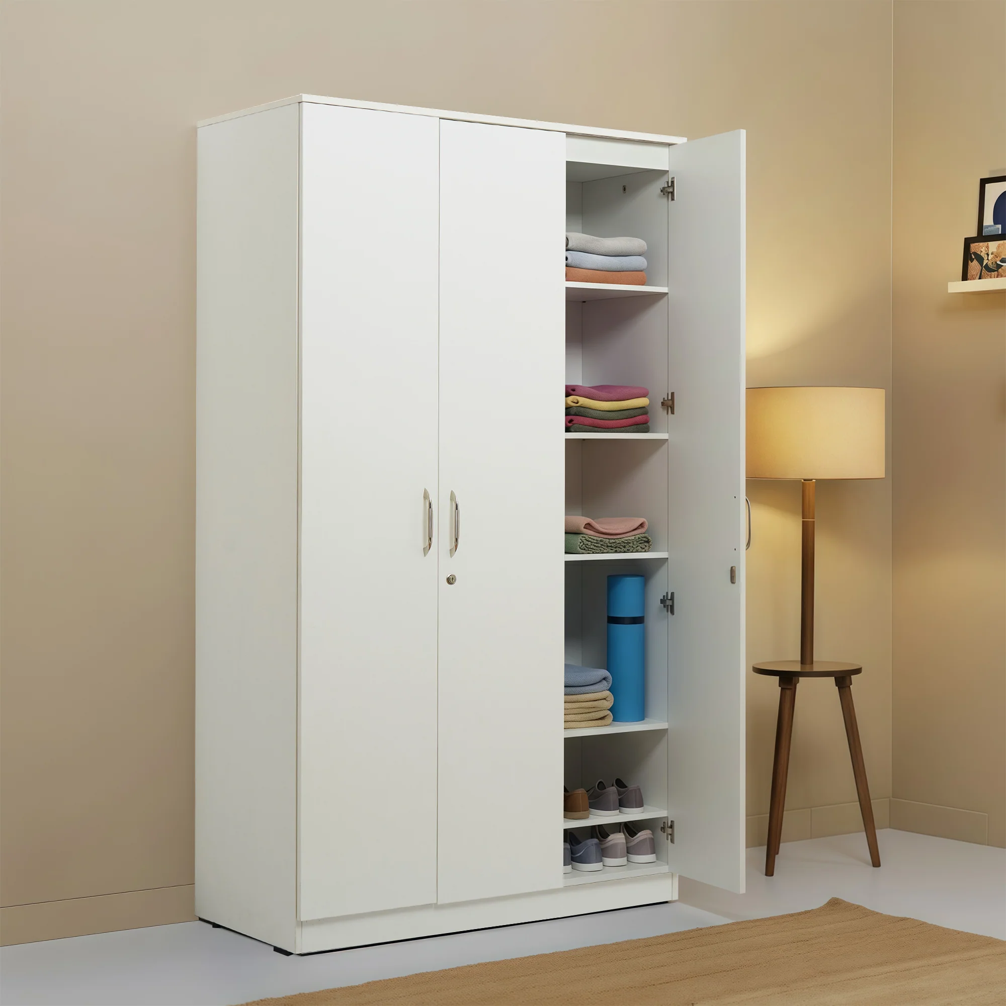 Green Soul Renewed Merlin 3-Door Wardrobe - Image 21