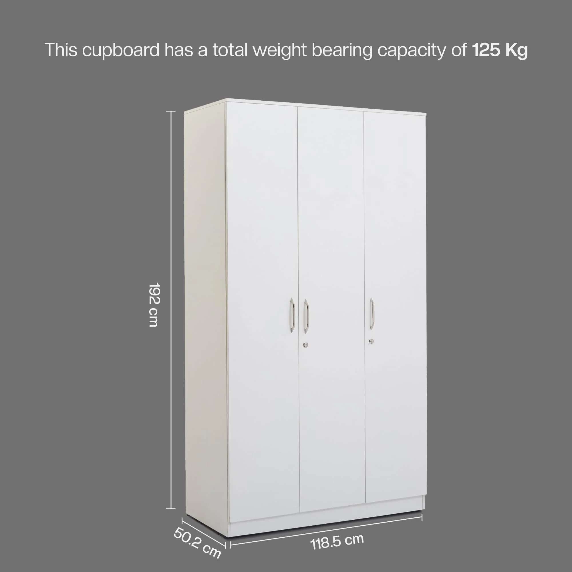 Green Soul Renewed Merlin 3-Door Wardrobe - Image 7