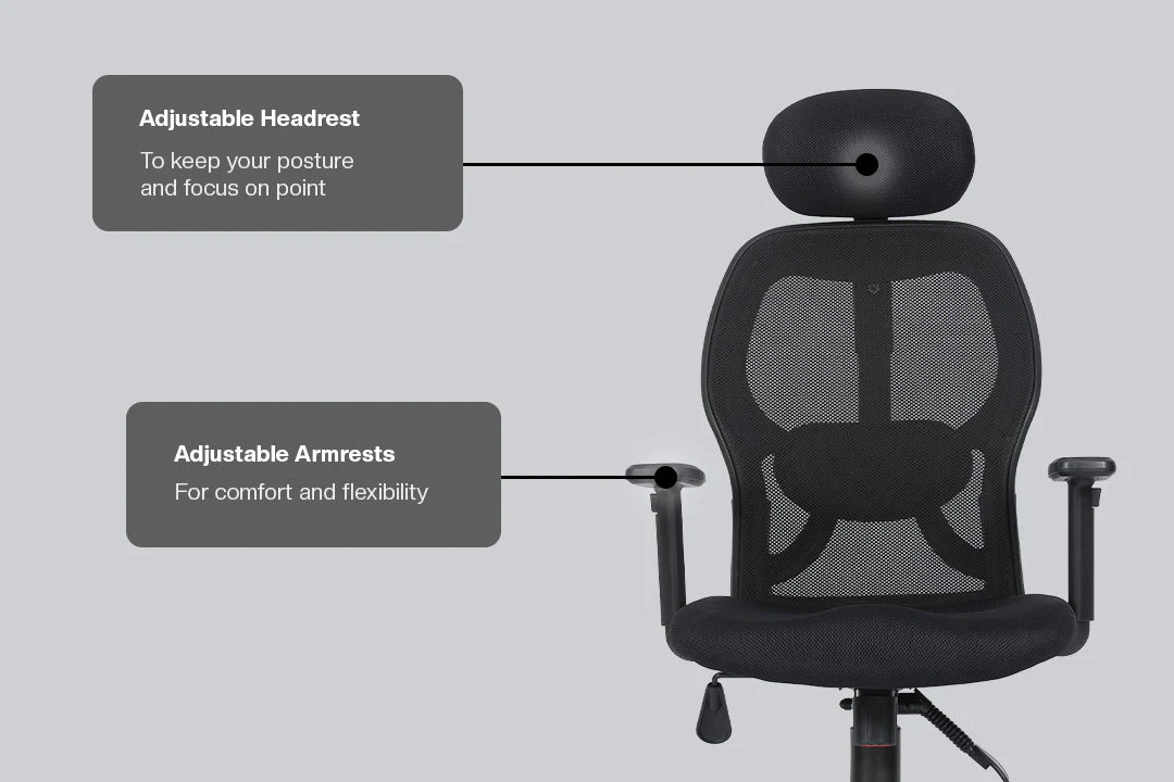 Green Soul Renewed New York High Back Mesh Office Chair - Image 3