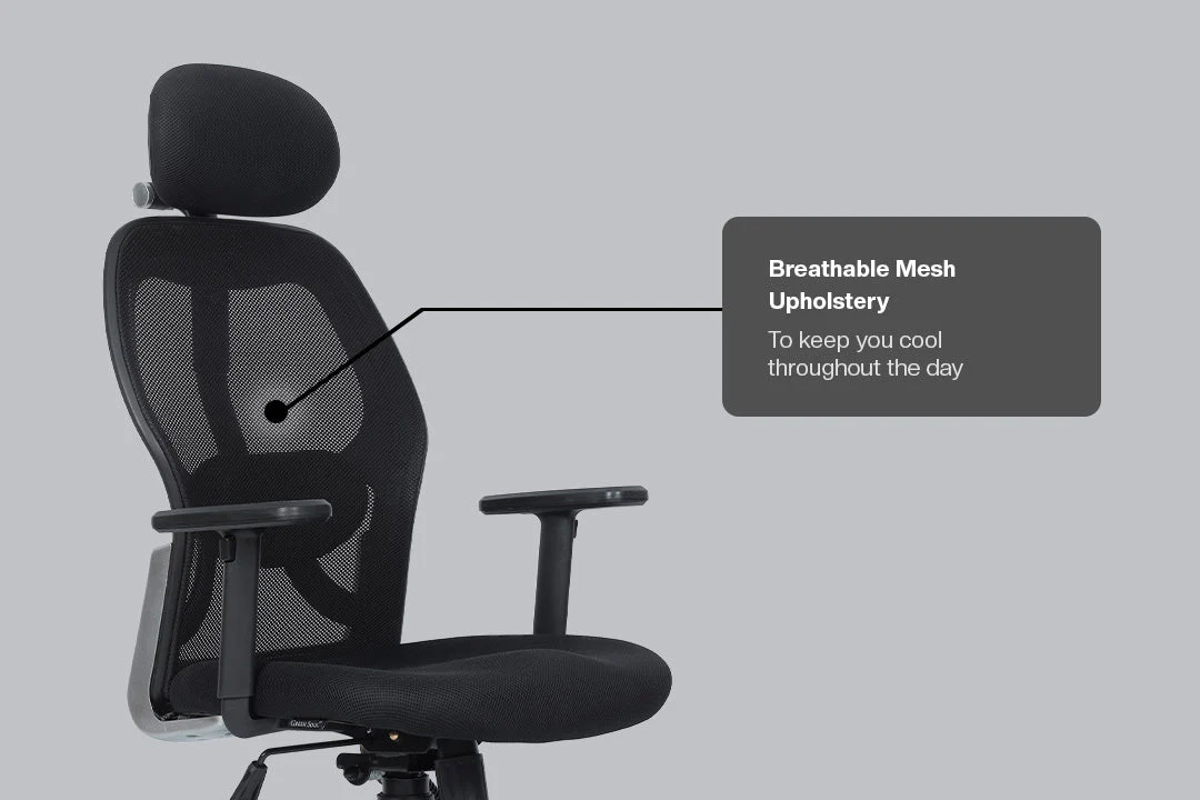 Green Soul Renewed New York High Back Mesh Office Chair - Image 4