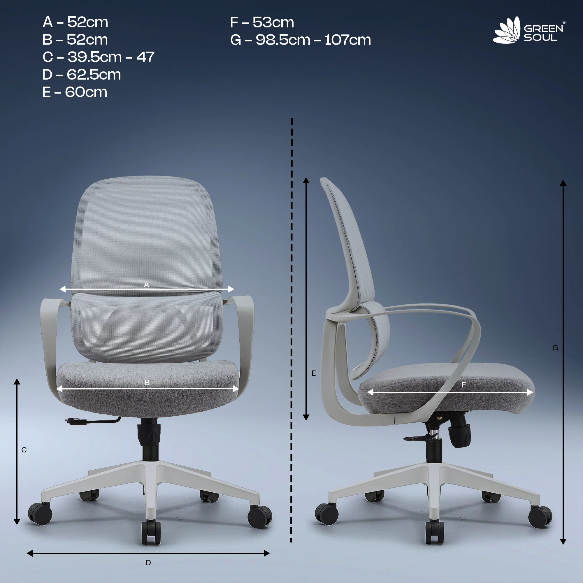 Green Soul Renewed Orbit Ergonomic Office Chair - Image 14
