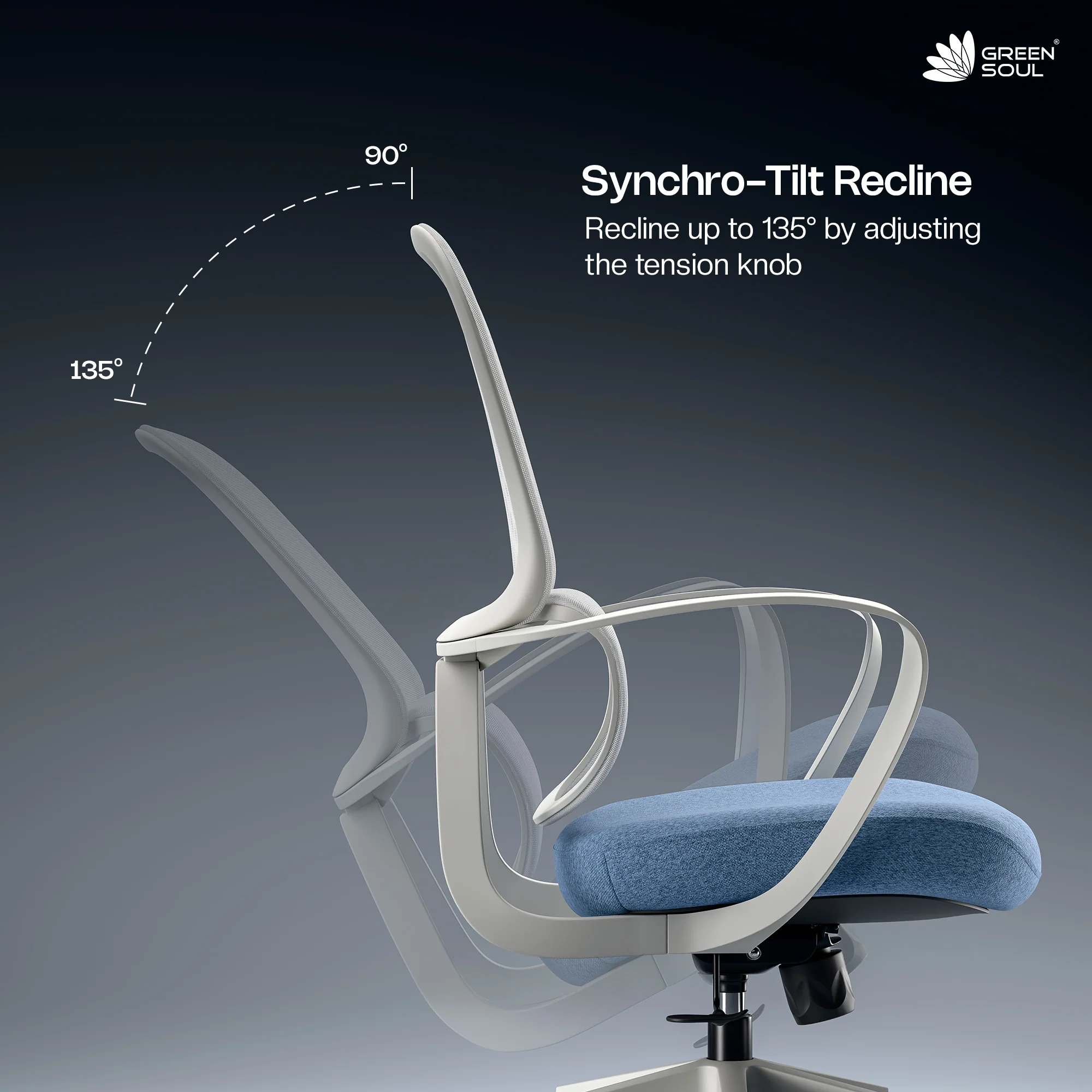 Green Soul Renewed Orbit Ergonomic Office Chair - Image 37