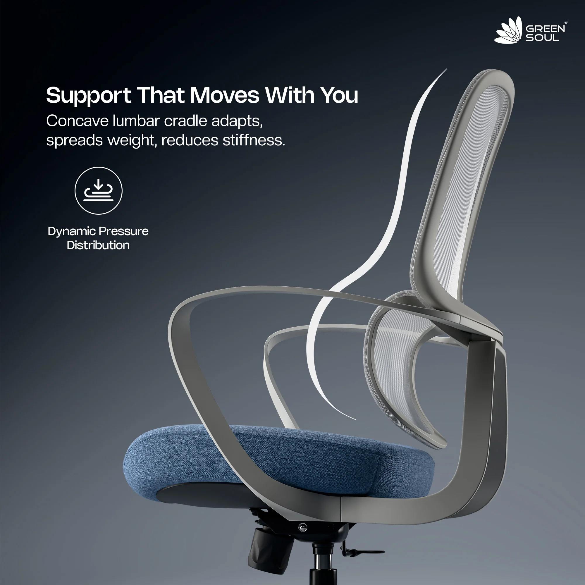 Green Soul Renewed Orbit Ergonomic Office Chair - Image 38