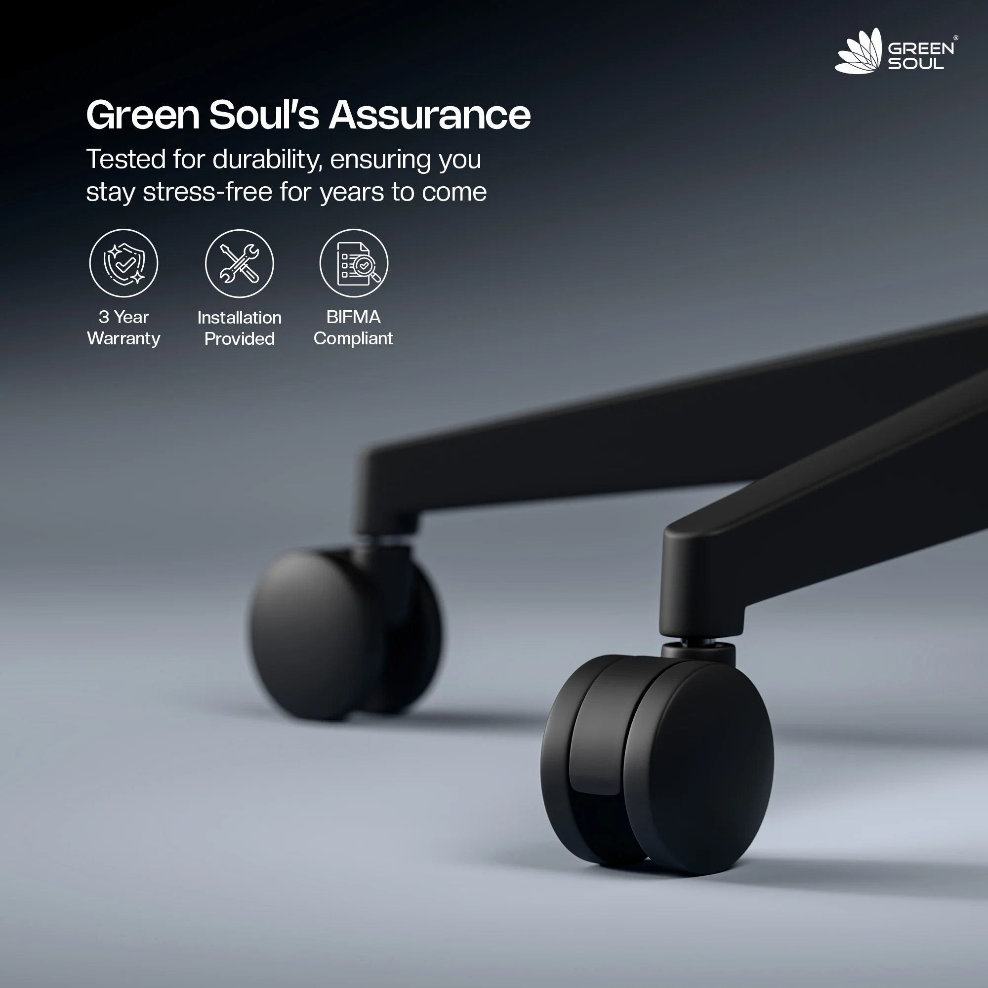 Green Soul Renewed Orbit Ergonomic Office Chair - Image 43