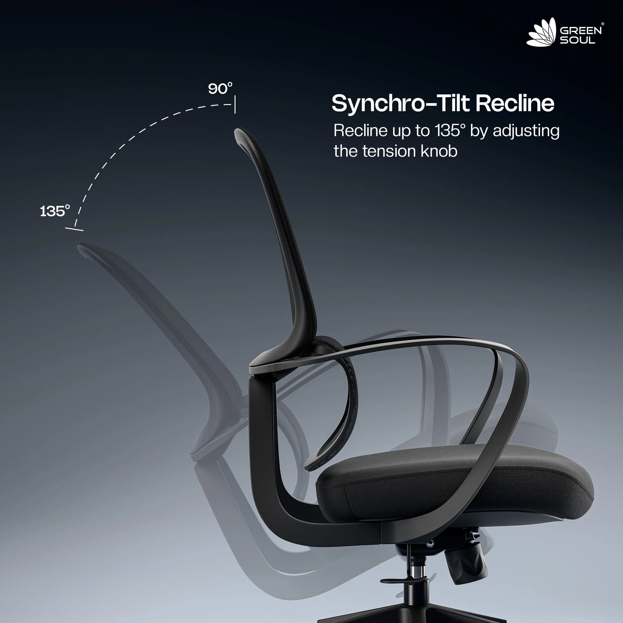 Green Soul Renewed Orbit Ergonomic Office Chair - Image 44